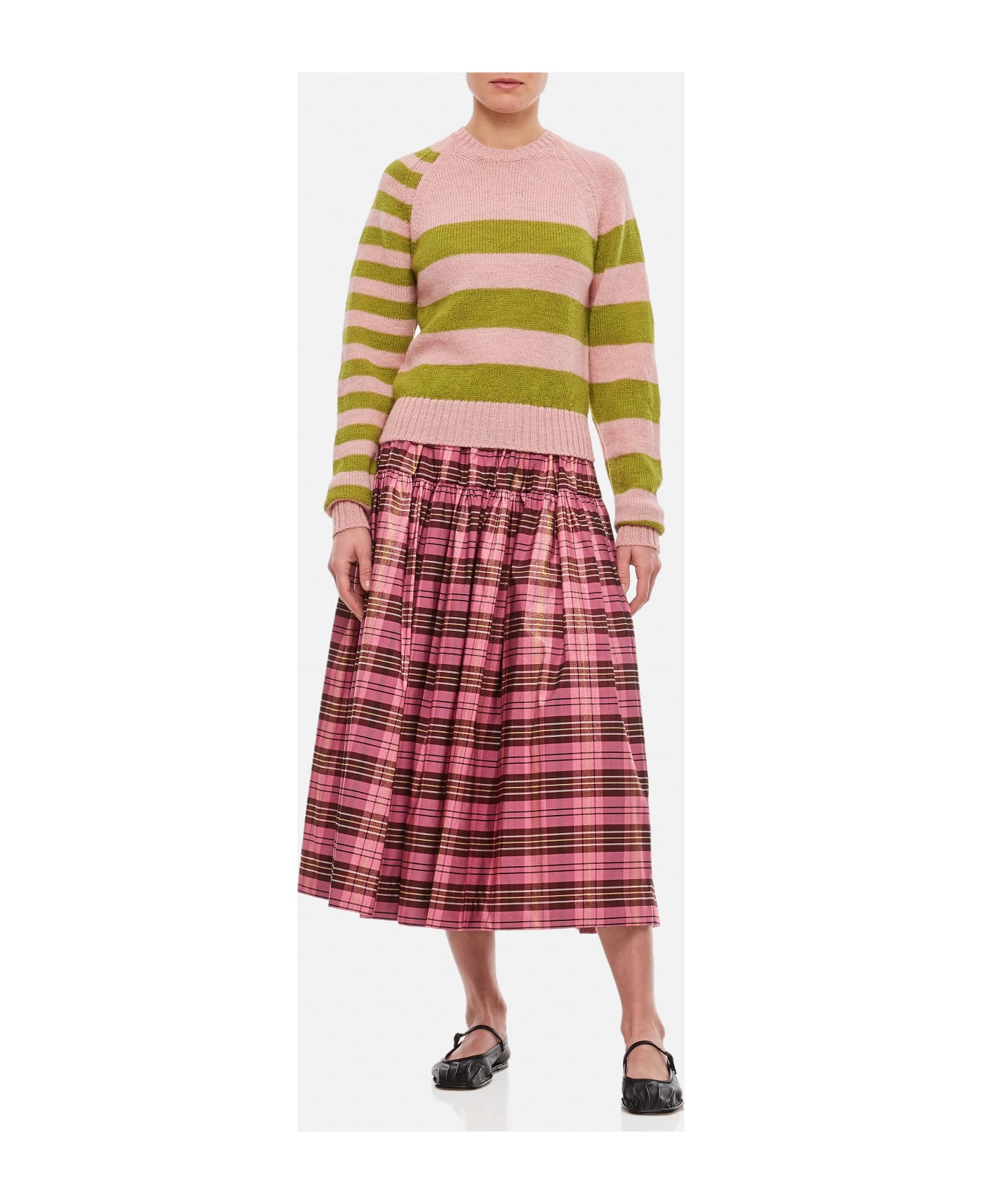 Molly Goddard Ines Wool Sweater - Pink