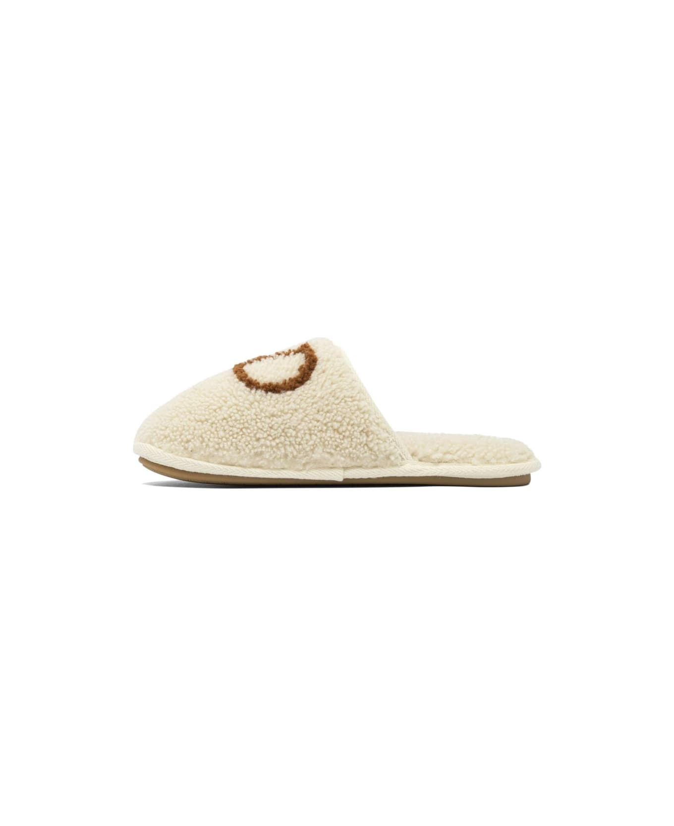Valentino Garavani Ta Chambre Leather Slippers - White