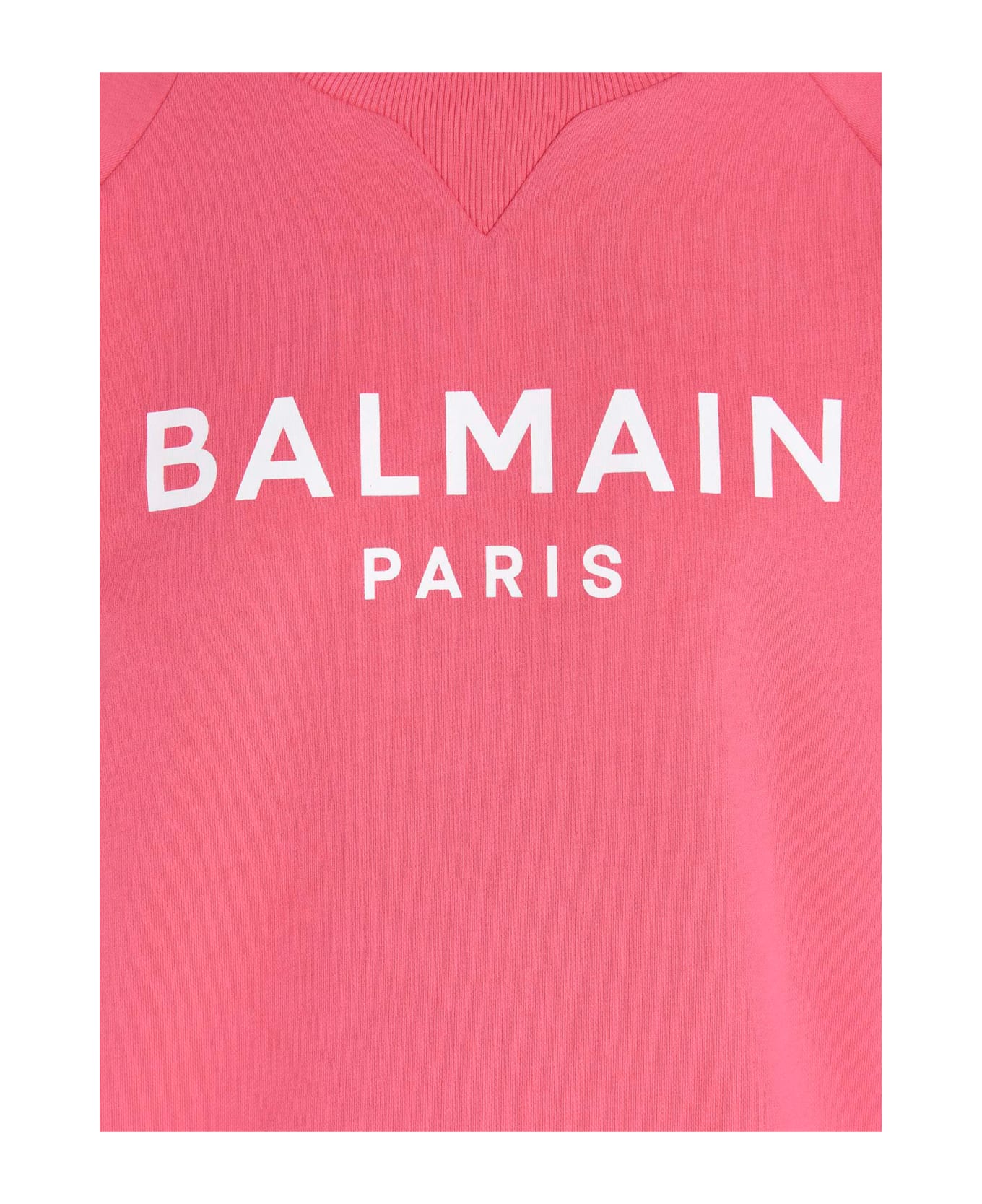 Balmain Sweatshirt - Rose/blanc