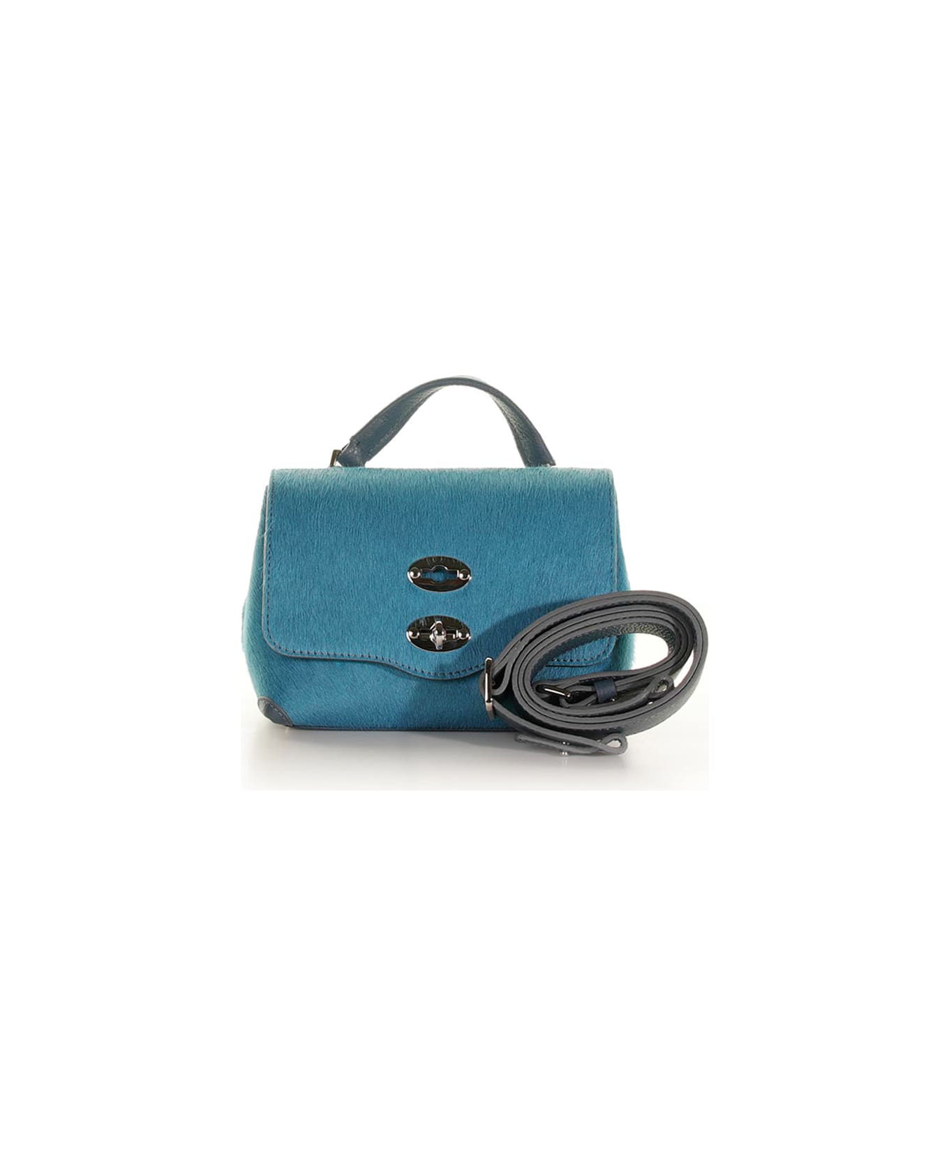 Zanellato Postina Baby Blue Bag With Shoulder Strap - BLU ELECTRIC