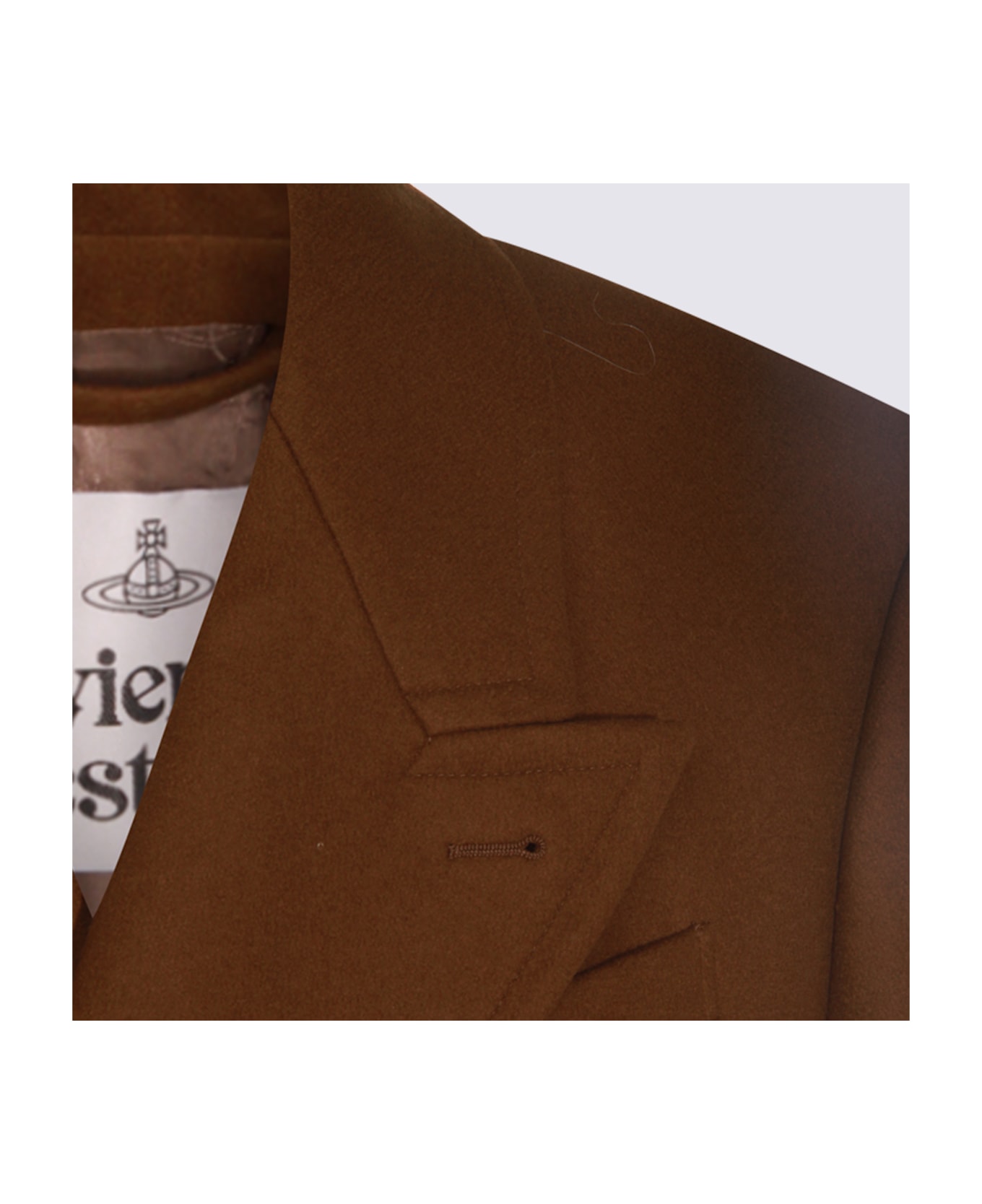 Vivienne Westwood Camel Wool Coat - Brown