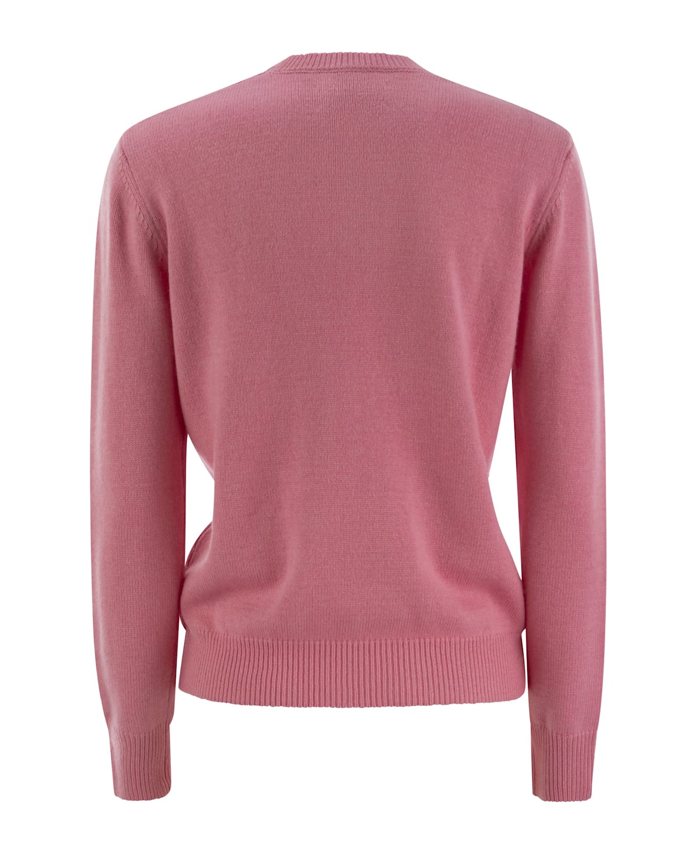 MC2 Saint Barth Wool-blend Jumper With Embroidery - Pink