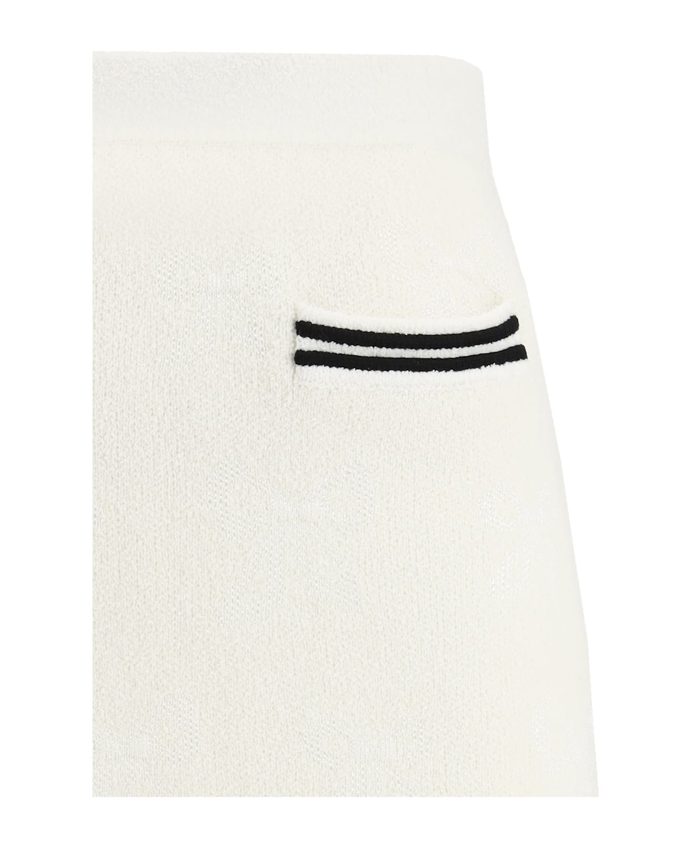 self-portrait Midi Skirt - Cream