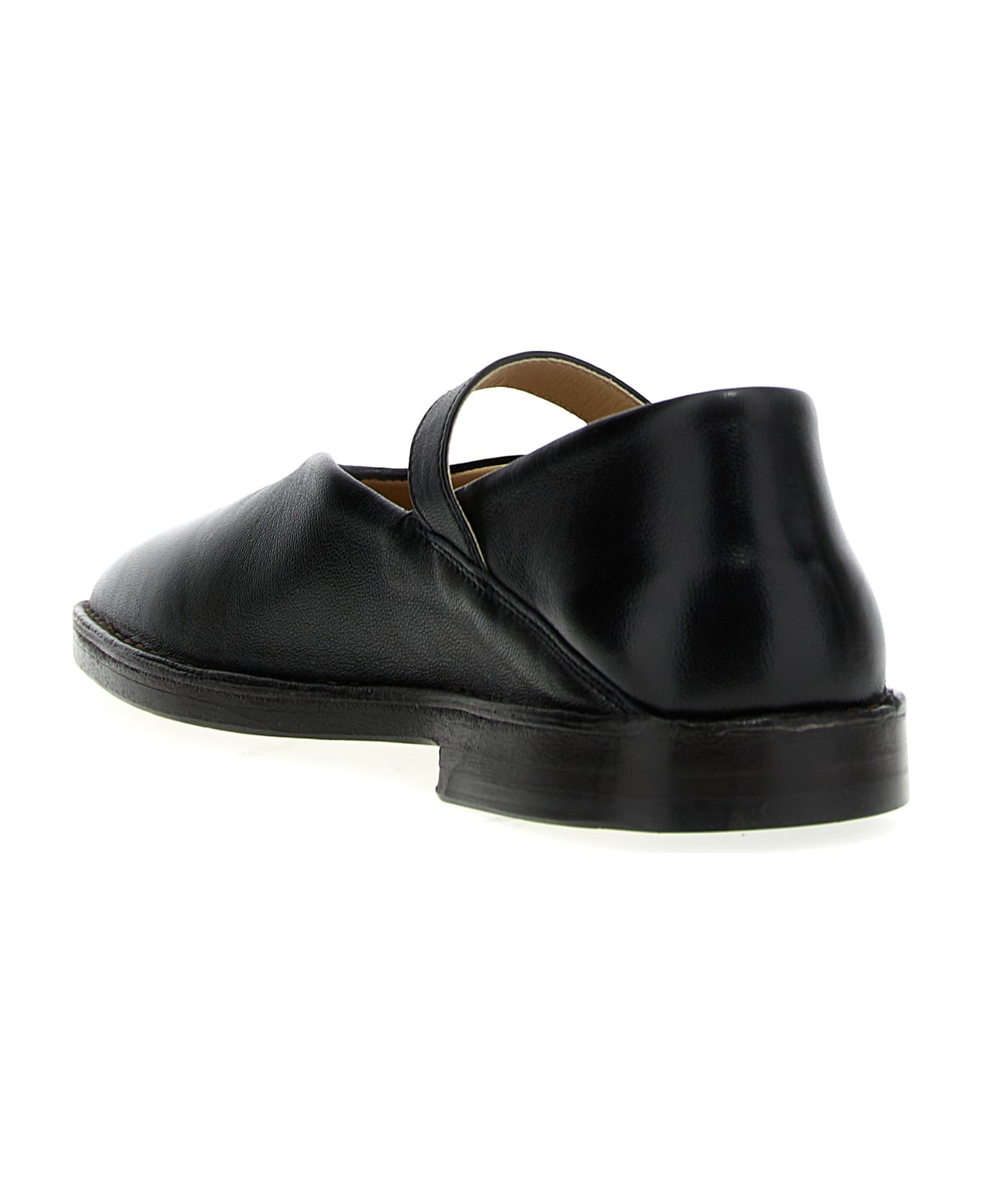 Lemaire Square Toe Ballet Flats - Black