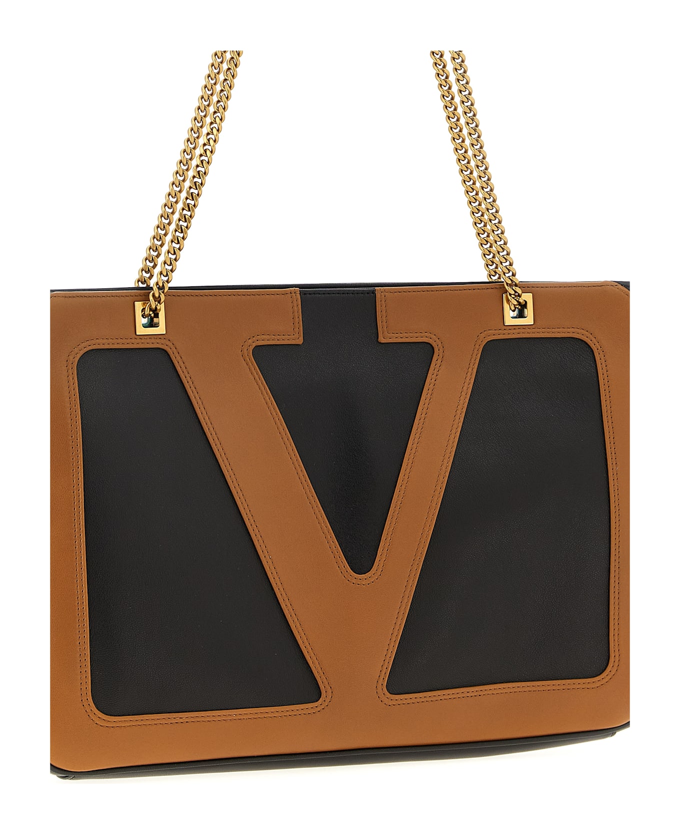 Valentino Garavani 
viva Superstar
 Midi Shopping Bag - Brown