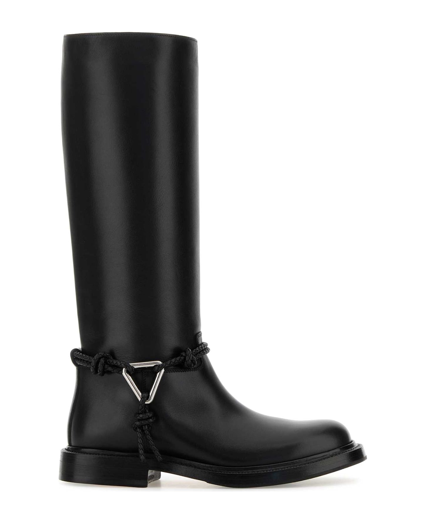 Bottega Veneta Black Leather James Boots - Black