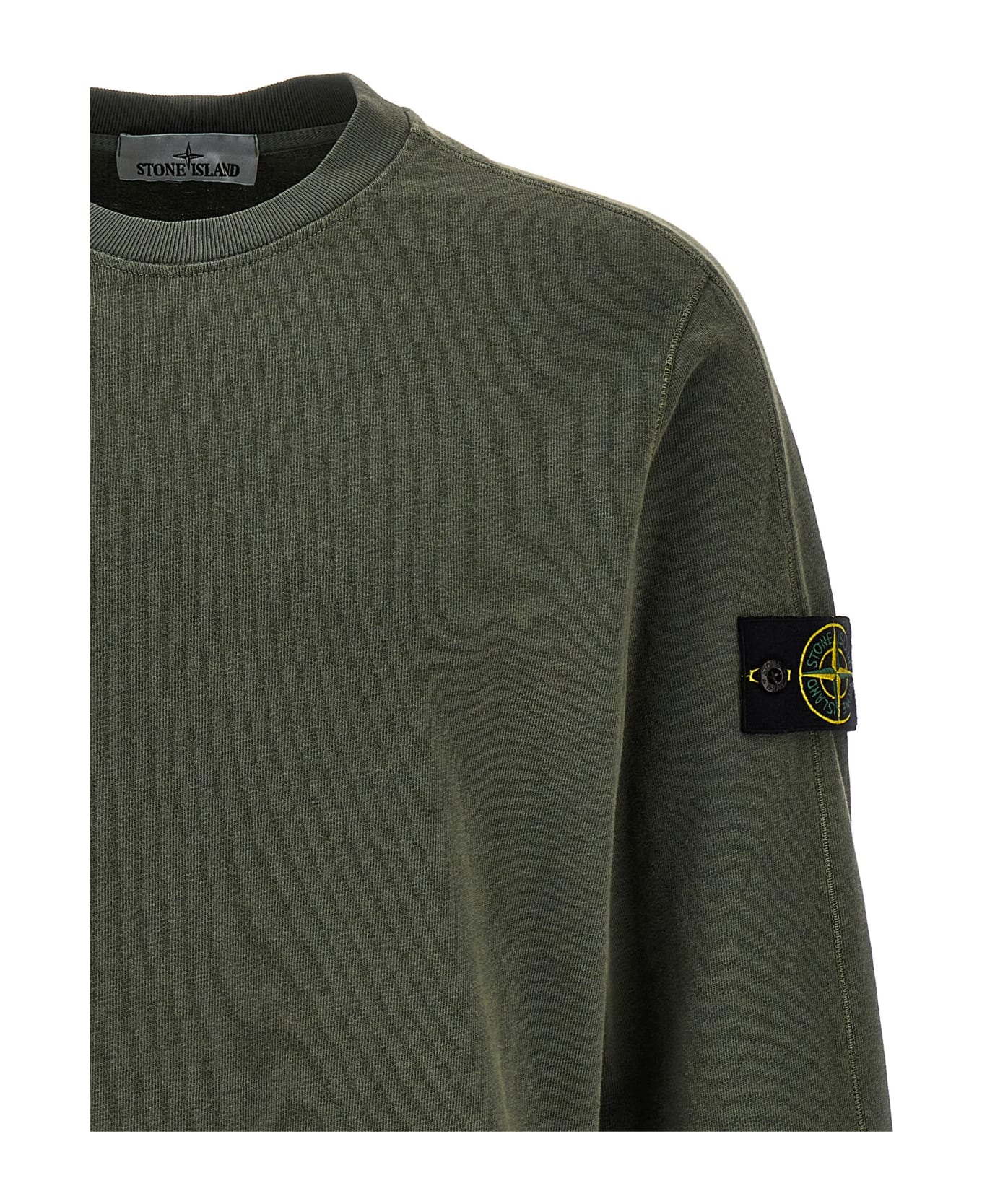 Stone Island Cotton Sweatshirt - green