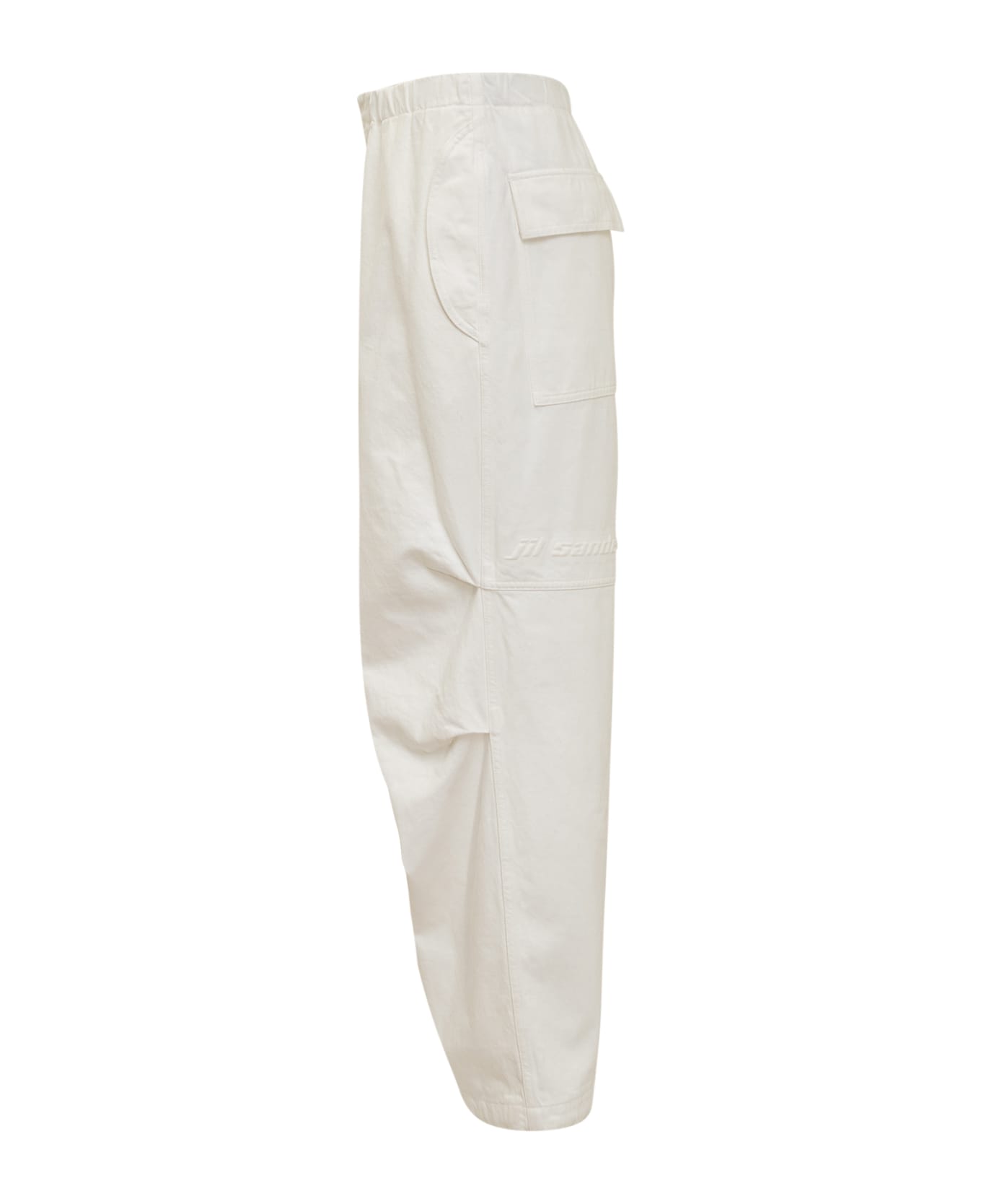 Jil Sander White Cotton Pants - White