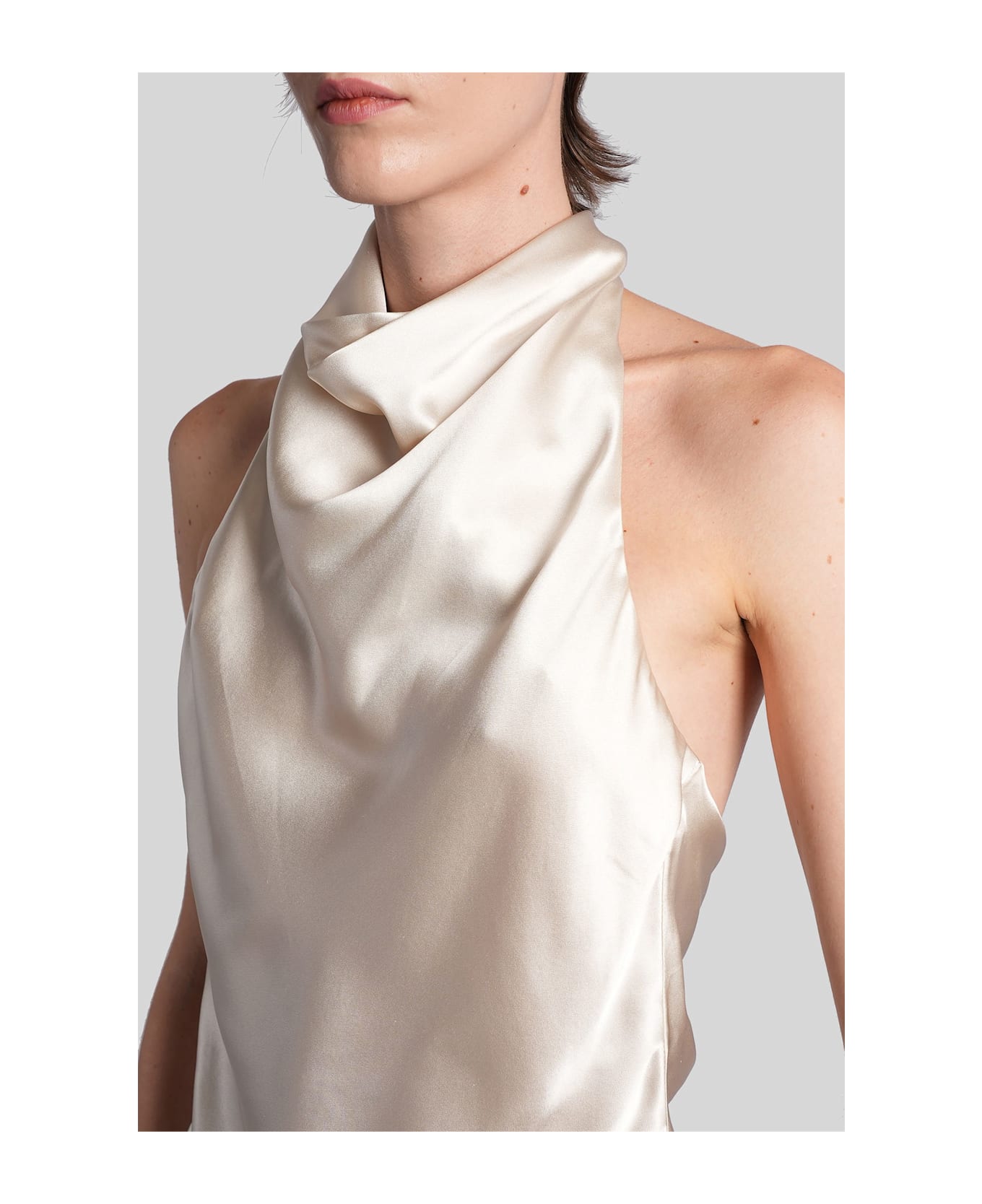 Balmain Topwear In Beige Silk - beige