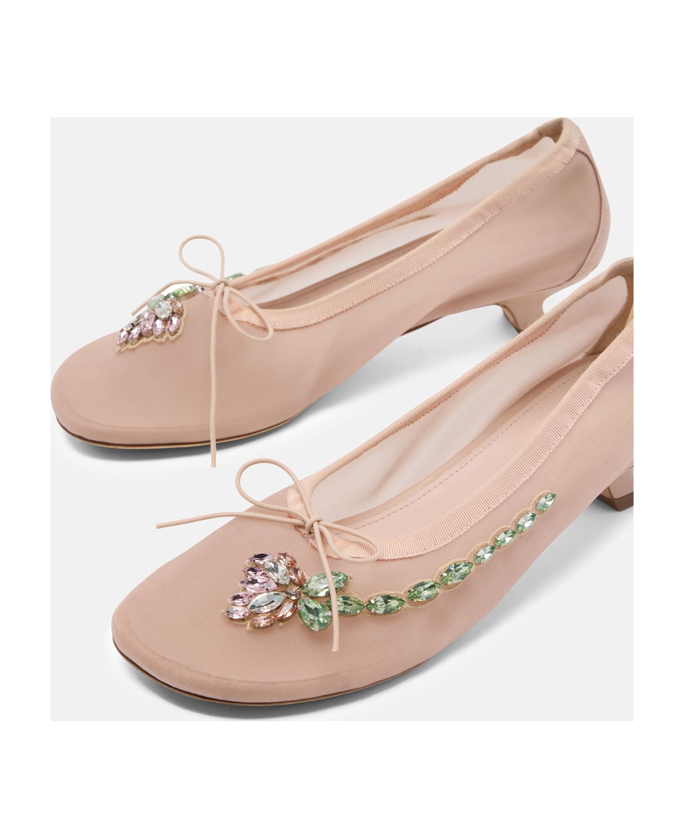 Simone Rocha Mesh Ballerina Heel - Beige