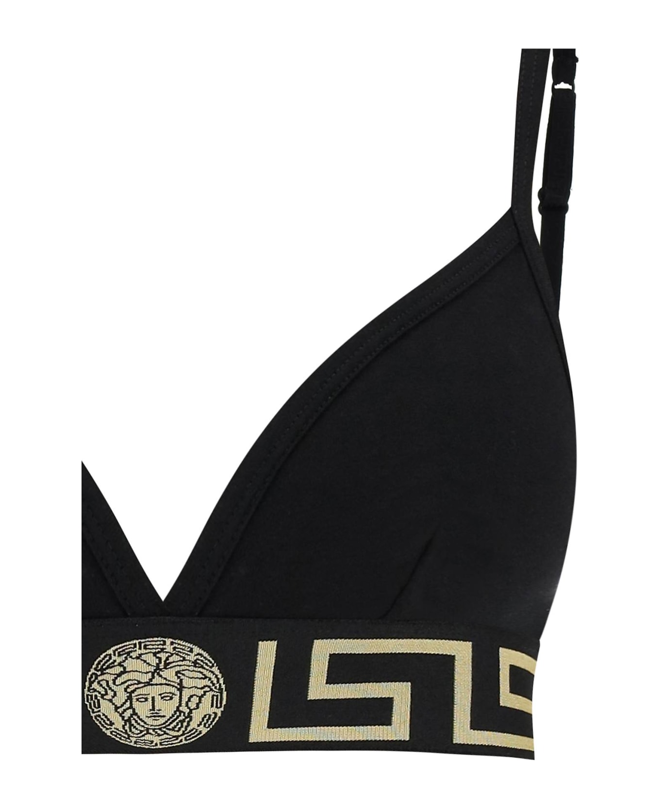 Versace Greca Underwear Bra - BLACK (Black) ブラジャー