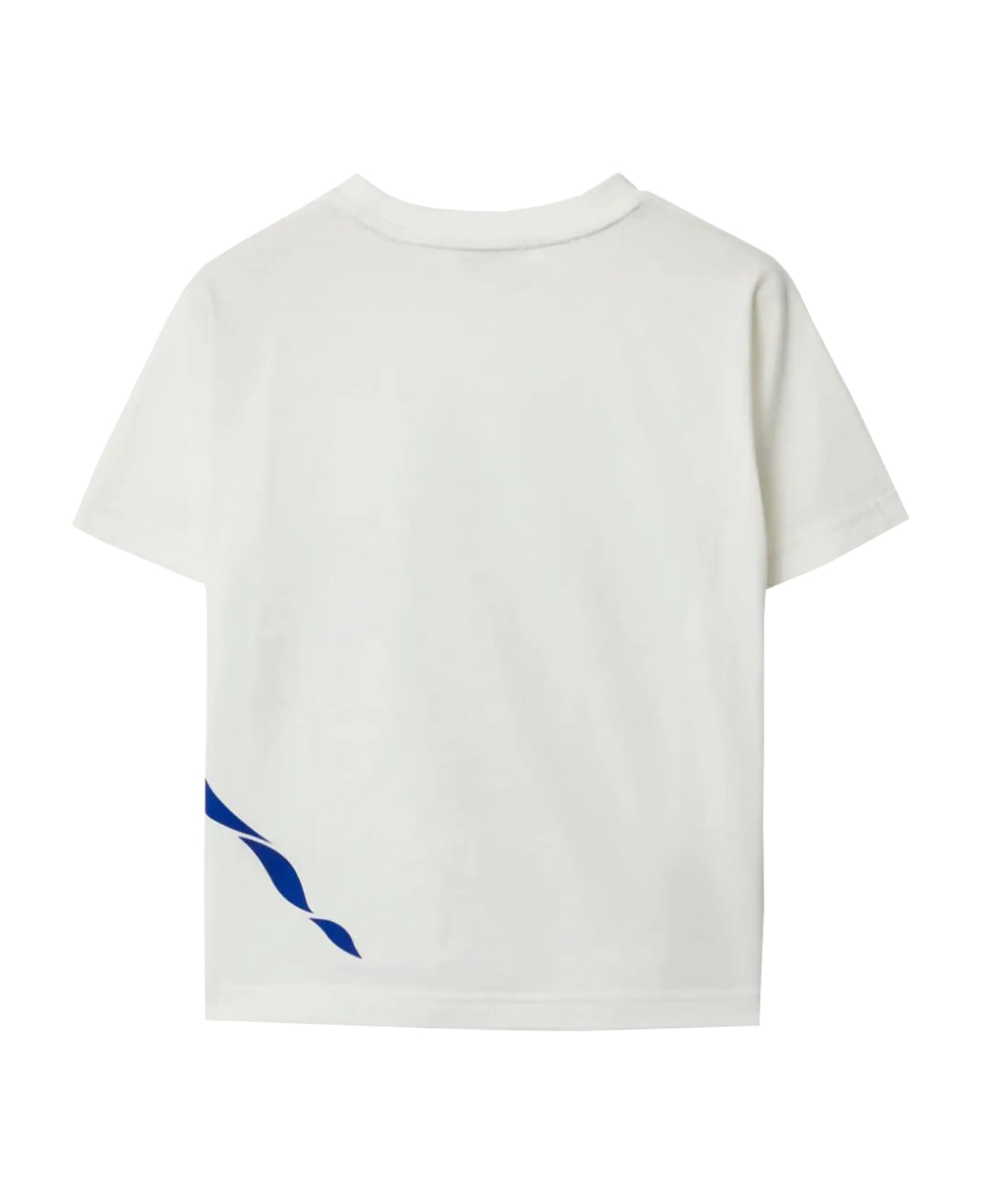 Burberry Cotton T-shirt With Ekd - White