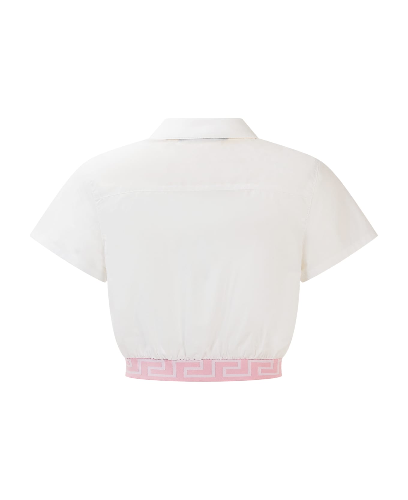 Versace Greca Shirt - BIANCO-ROSA シャツ