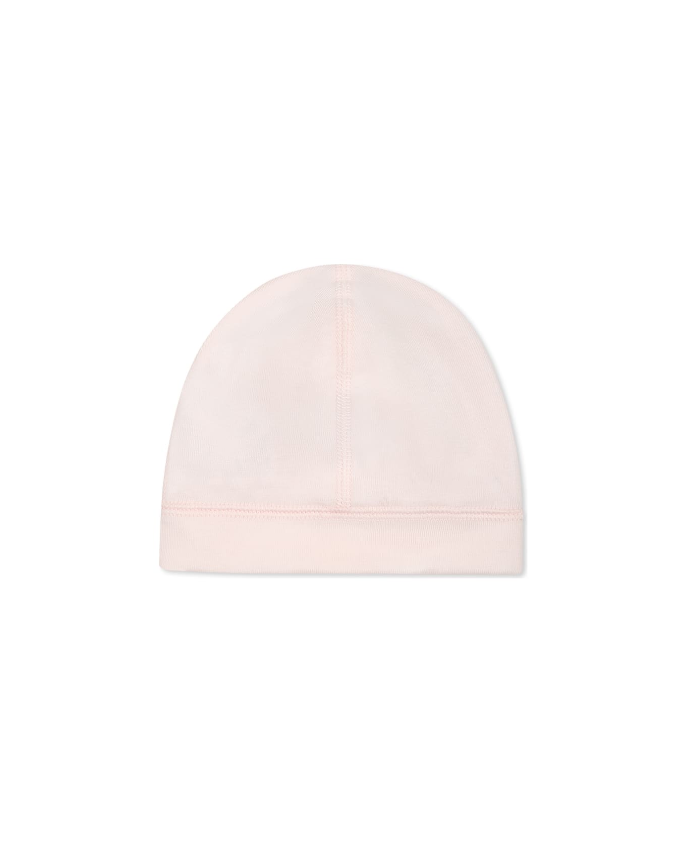 Petit Bateau Pink Hat For Baby Girl With Logo - Pink