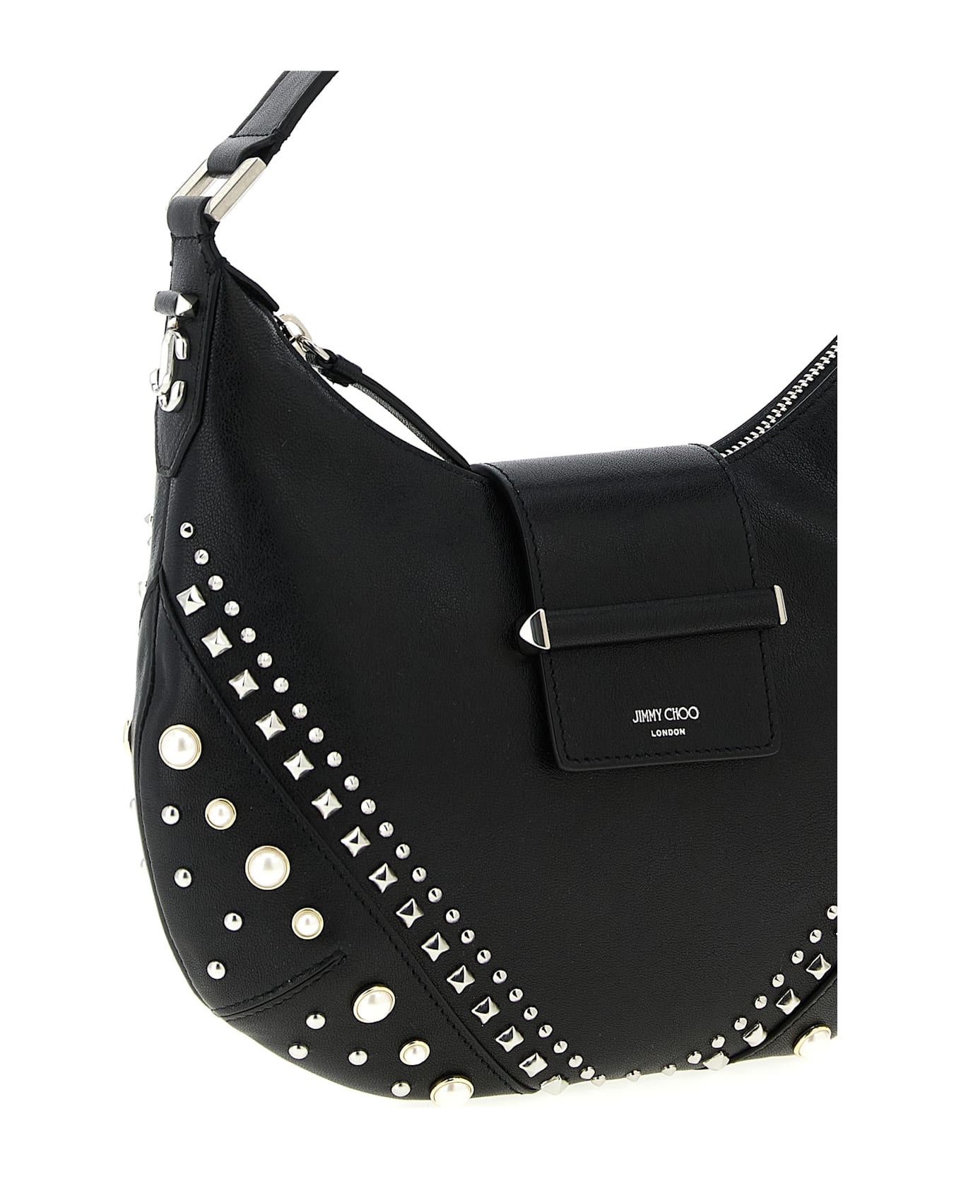 Jimmy Choo 'bar Hobo' Shoulder Bag - White