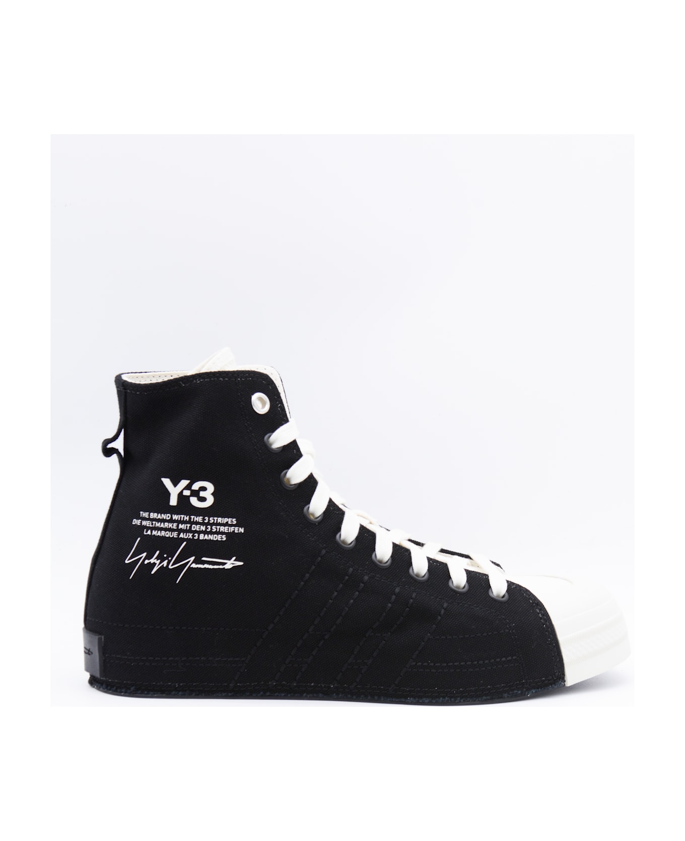 Y-3 Black Nizza Sneakers - ORBIT GREY/ORBIT GREY/BLACK スニーカー
