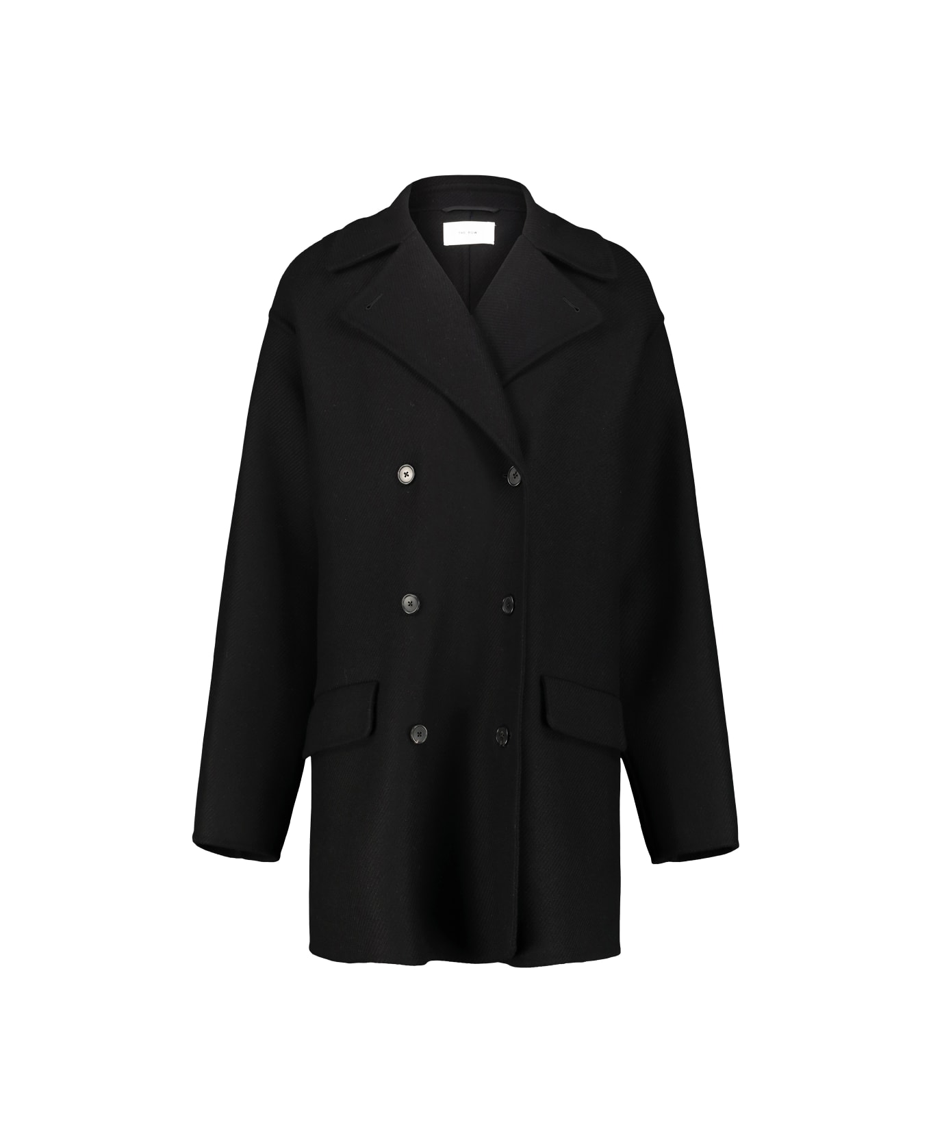 The Row Azuron Coat. - Blk Black