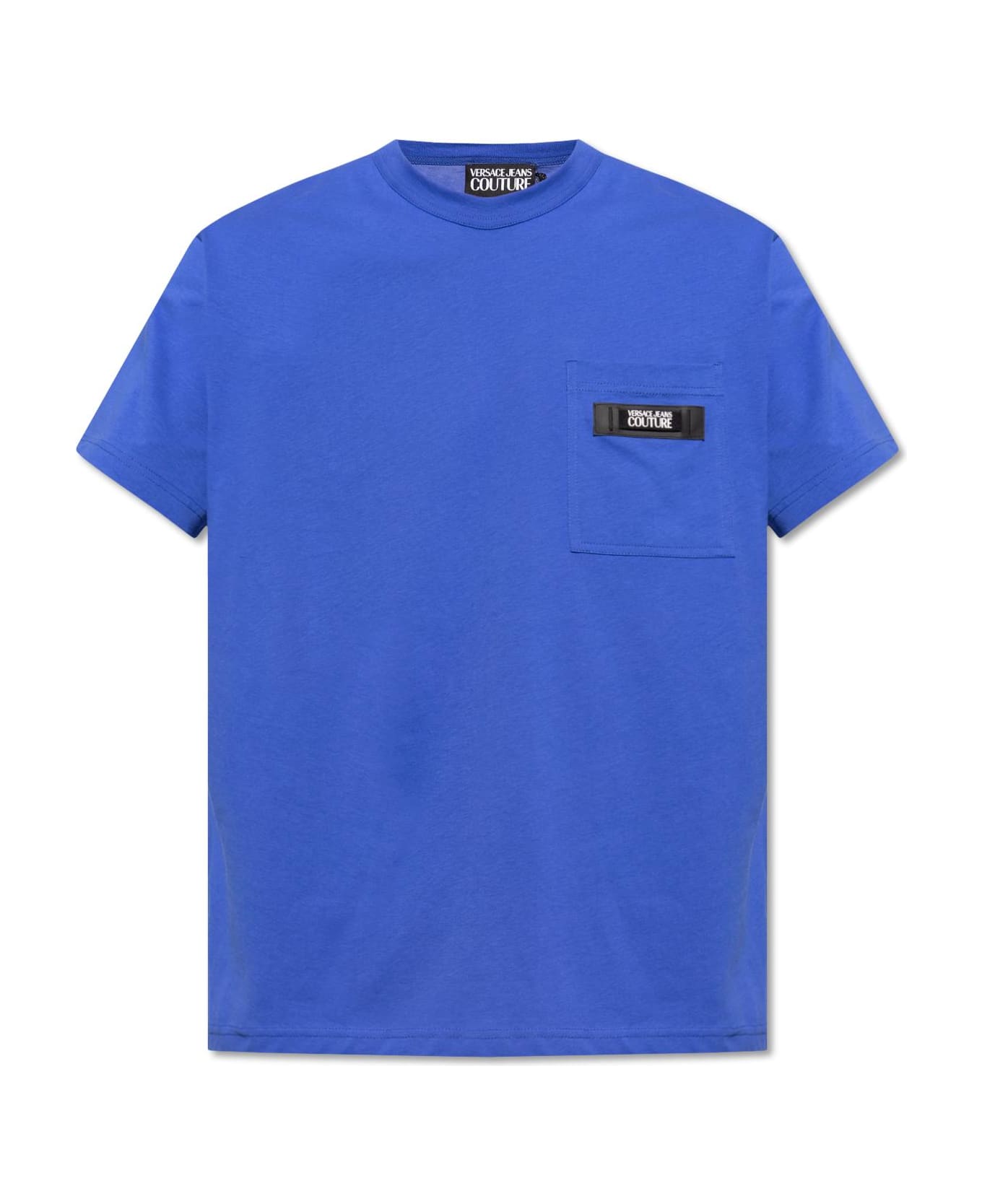 Versace Jeans Couture T-shirt With Pocket - Blu シャツ
