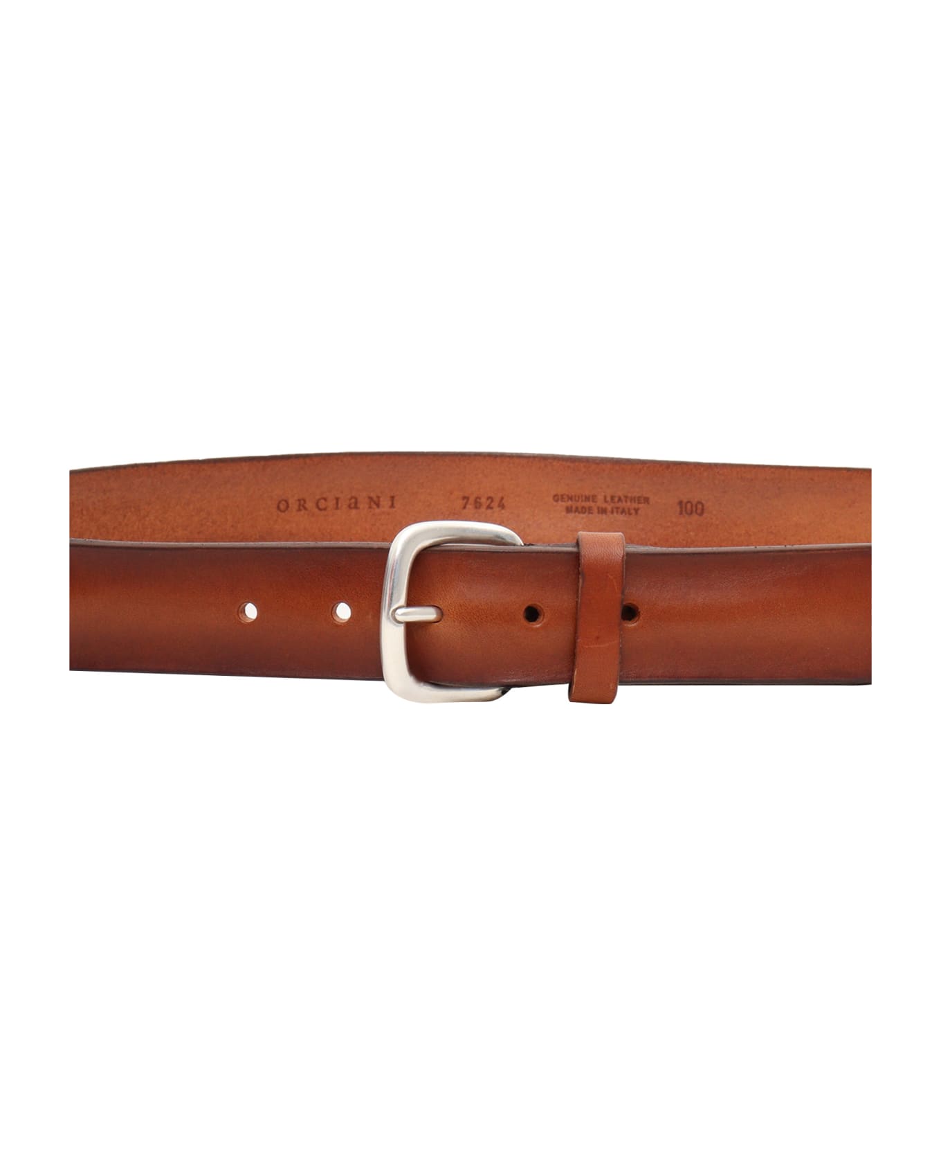 Orciani Brown Leather Belt - BROWN ベルト