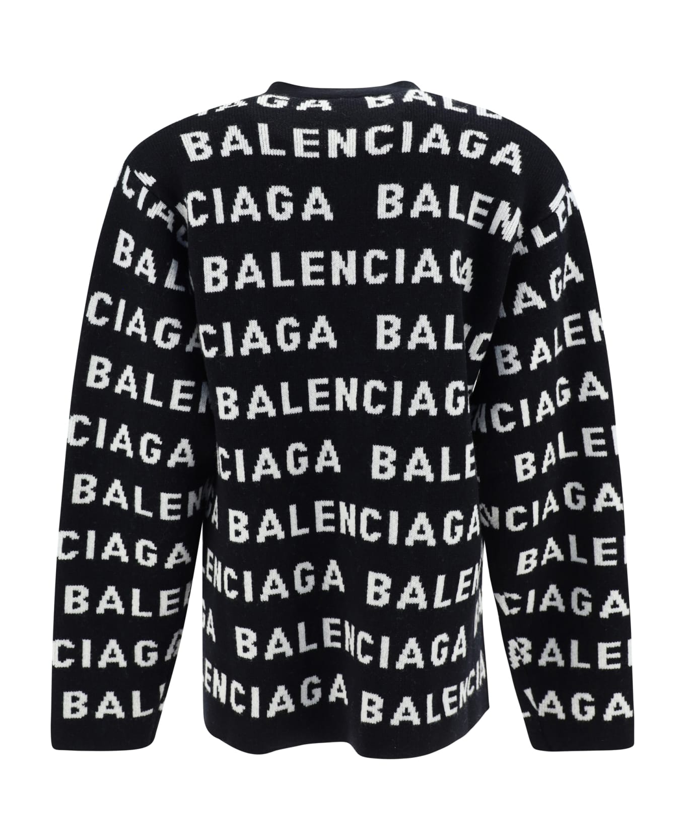 Balenciaga Wool Cardigan - black