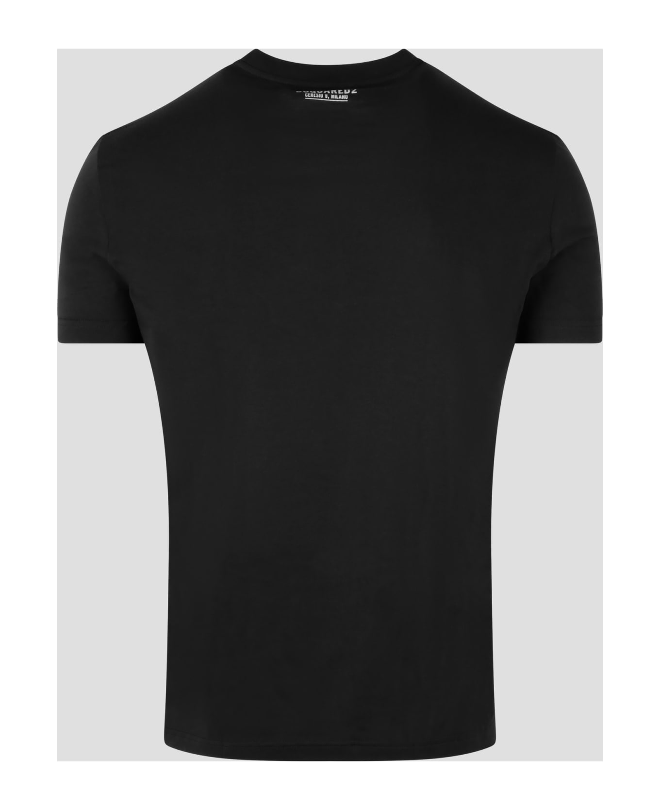 Dsquared2 Technicolor Round Neck T-shirt - Black