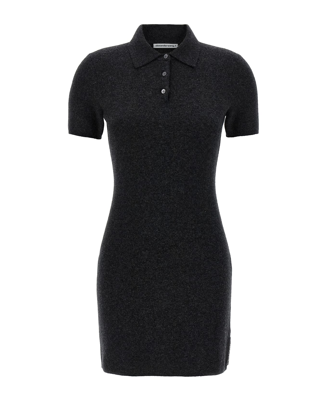 T by Alexander Wang Polo Dress - Gray