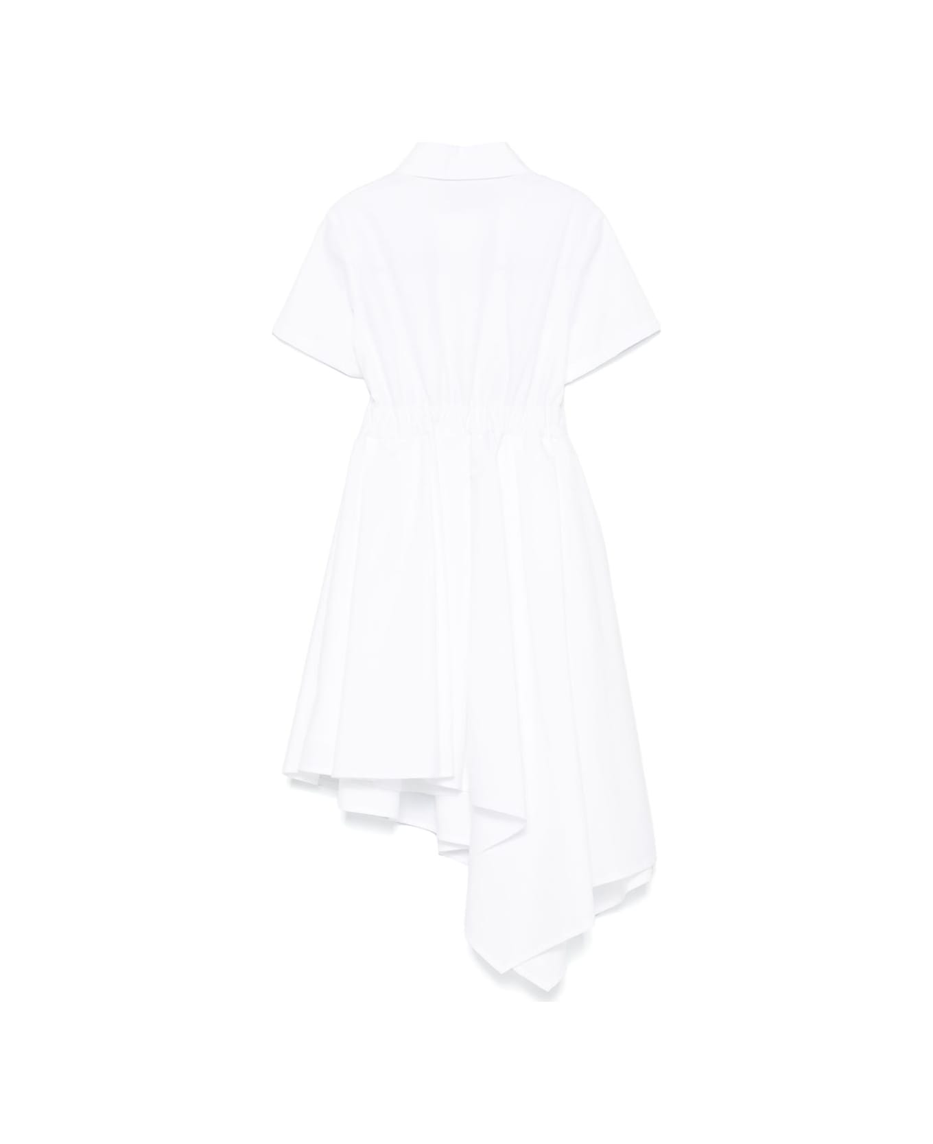 Balmain Abito Con Logo - White