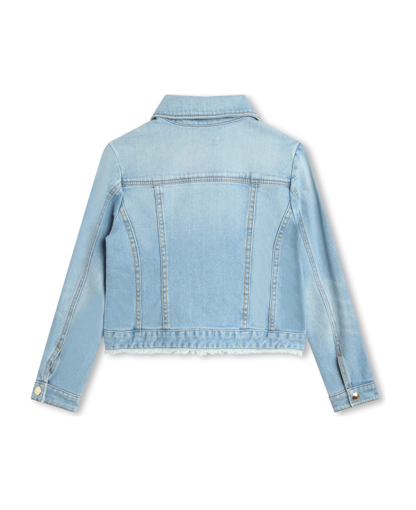 Chloé Denim Jacket With Embroidery - Azzurra