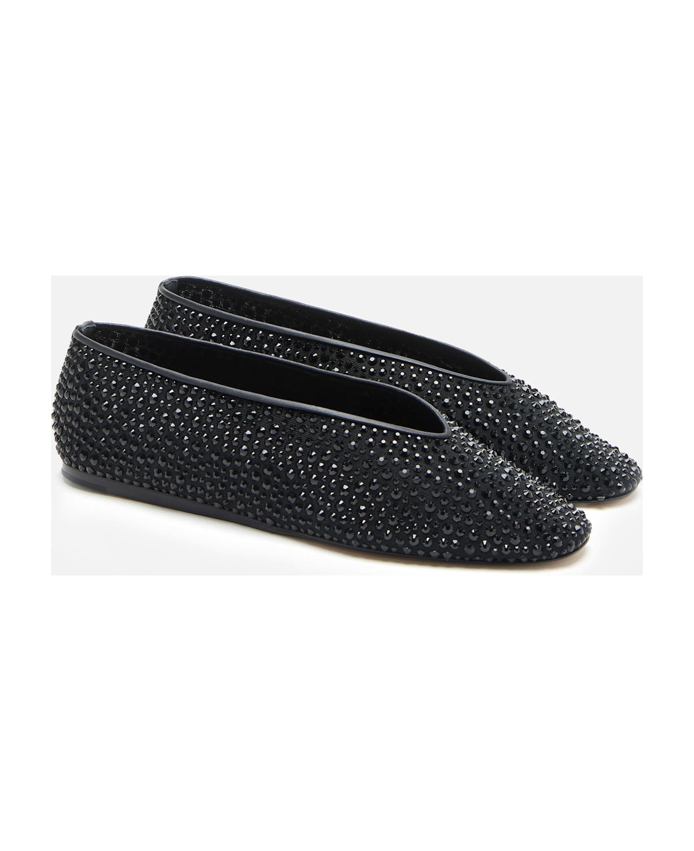 Le Monde Beryl Luna Slipper Crystal - Black