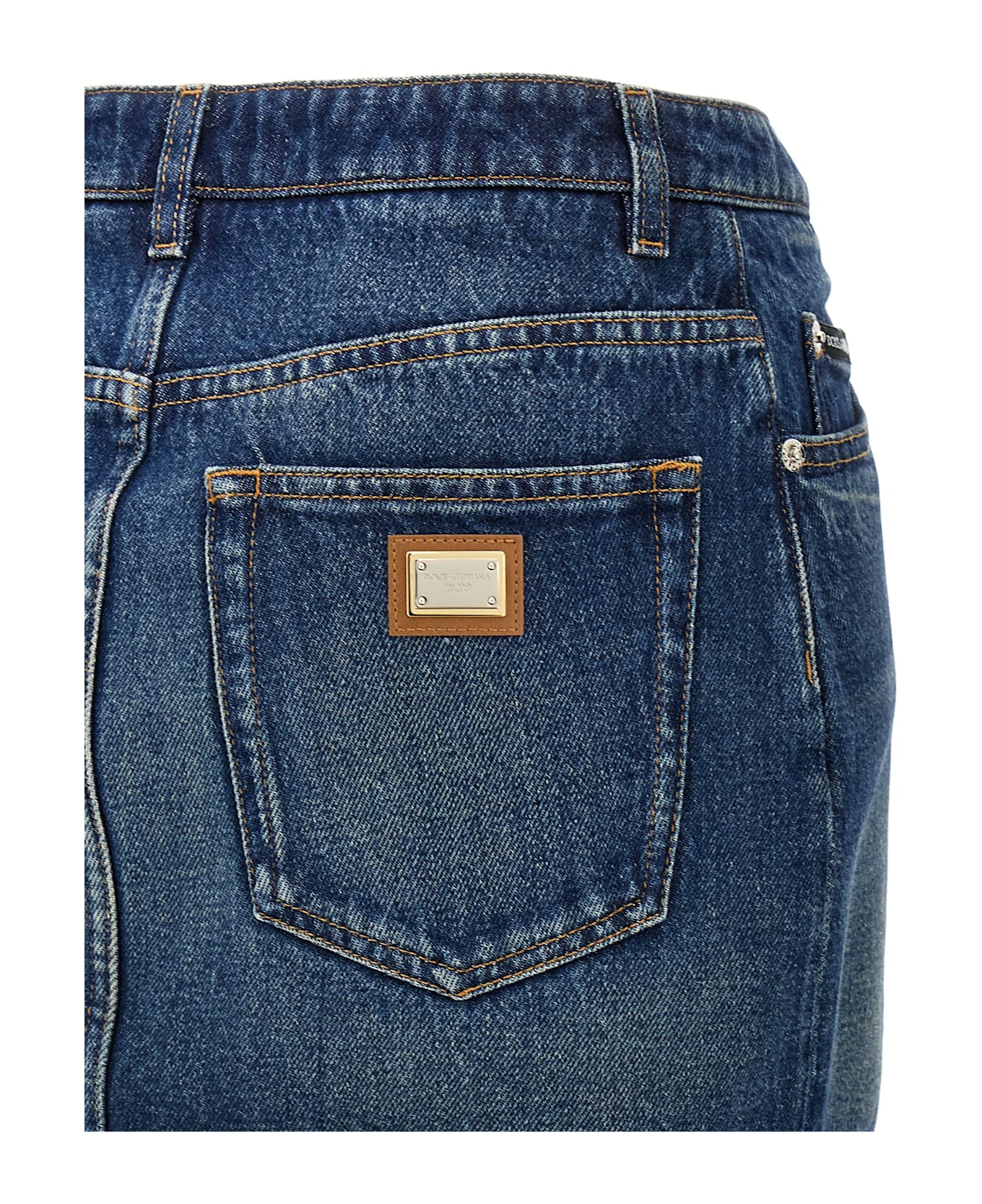 Dolce & Gabbana Denim Mini Skirt - Blue