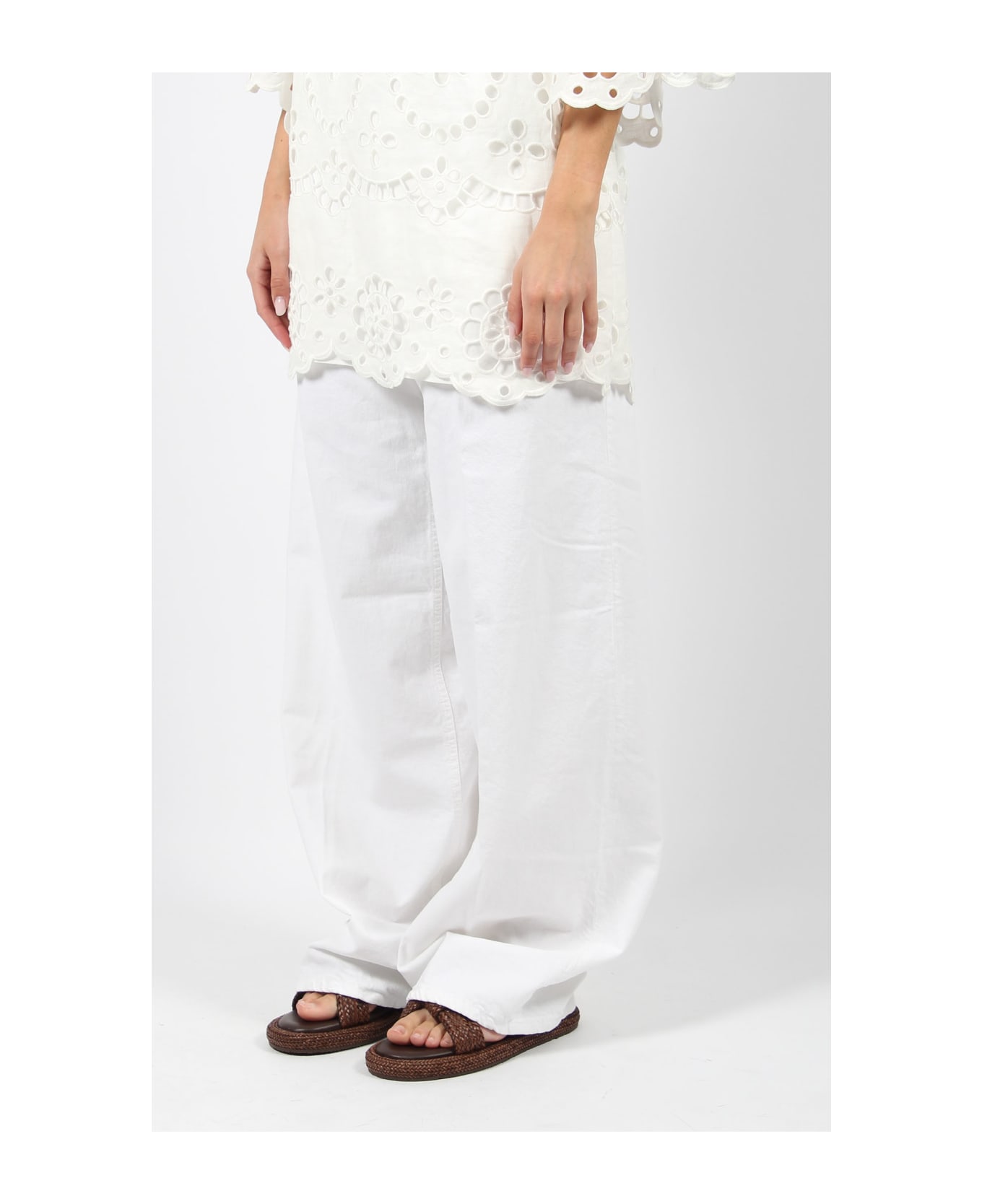Haikure Bethany Twill Jeans - White