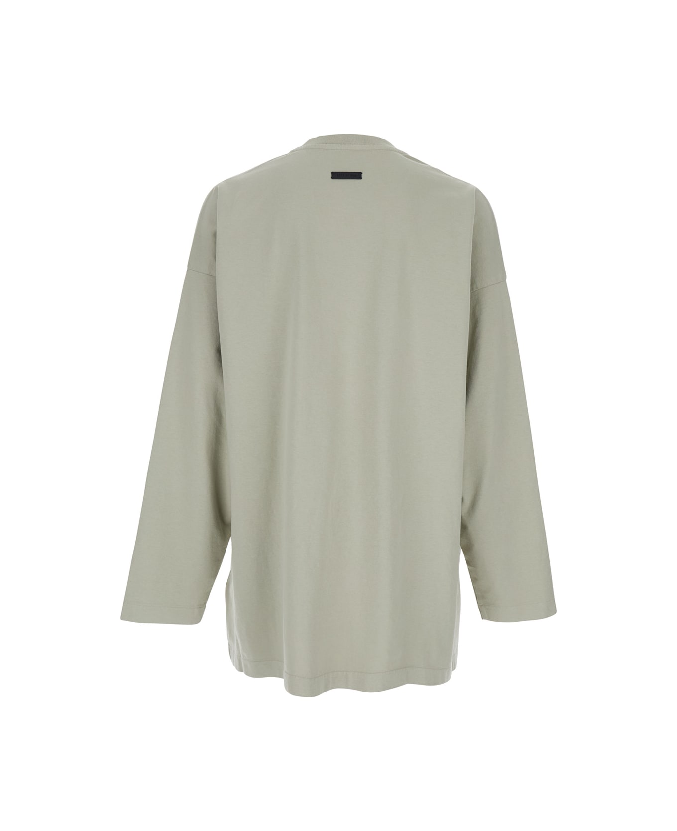 Fear of God Grey T-shirt With Eternal Print On The Front And Logo Patch On The Back In Cotton Man - Grey