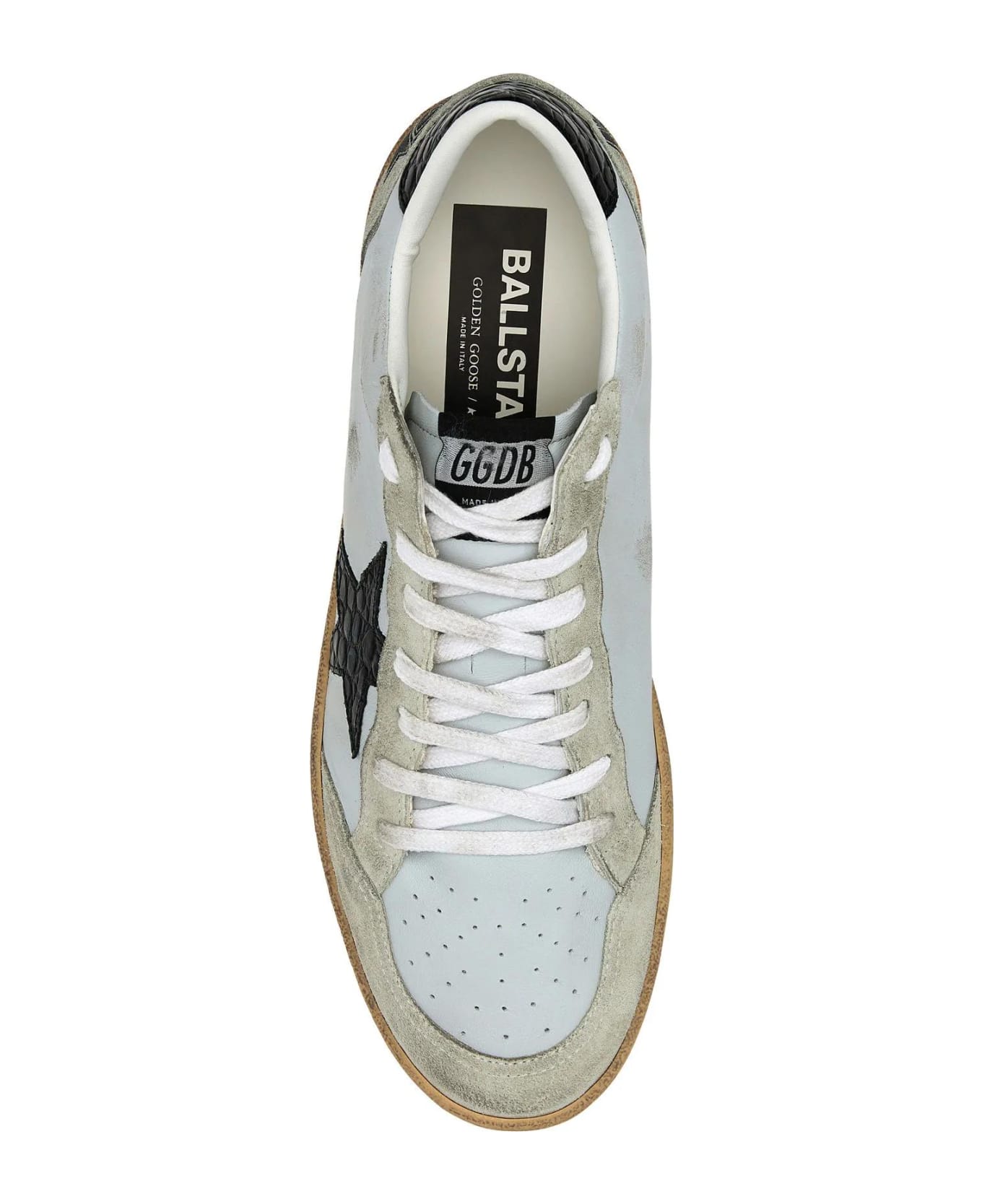 Golden Goose Multicolor Leather Ball Star Sneakers - GRAYICEBLACK