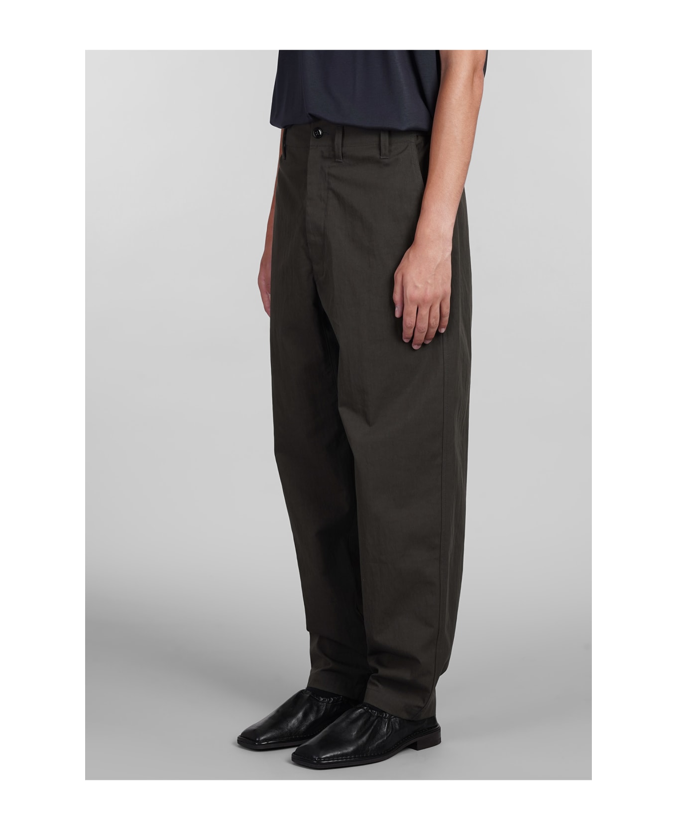 Lemaire Pants In Brown Cotton - brown