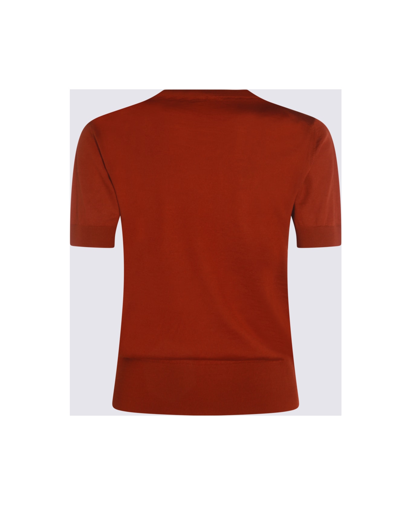 Saint Laurent Red Wool Knitwear - BRIQUE