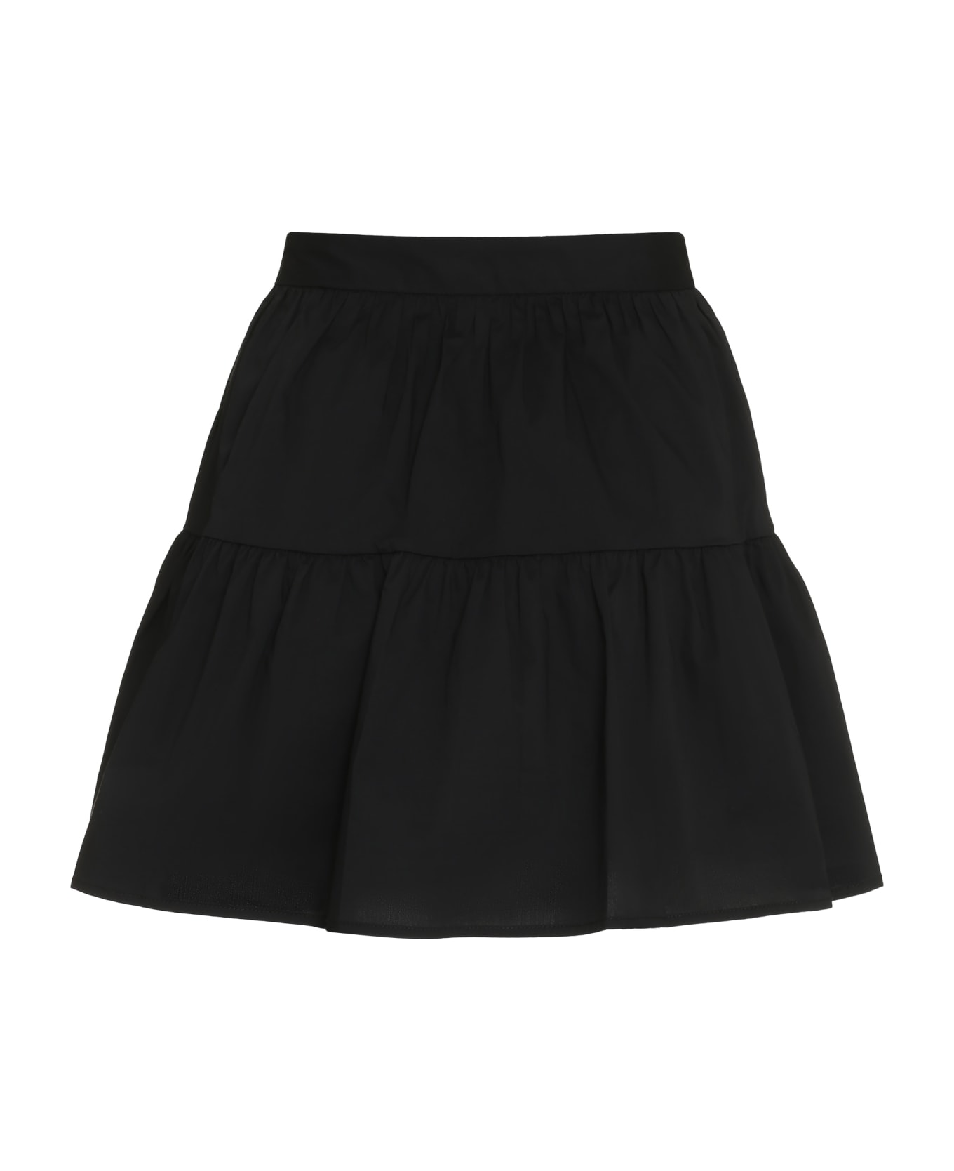 STAUD Mini Sea Cotton Mini-skirt - black