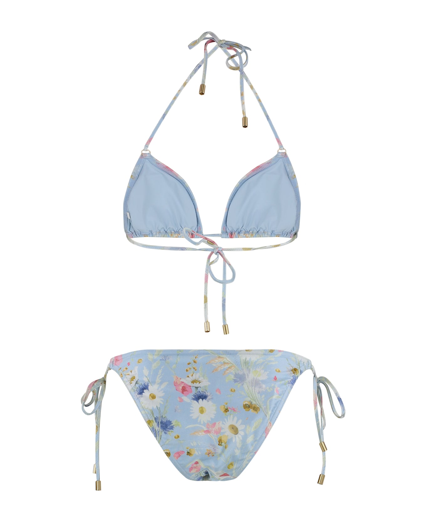 Zimmermann Lucky Triangle Bra Bikini - Multicolor
