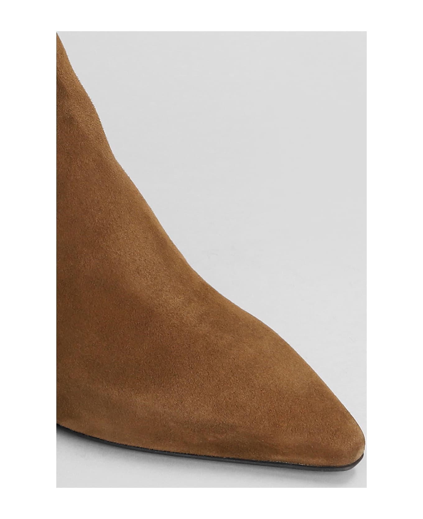 Julie Dee Texan Ankle Boots In Brown Suede - brown