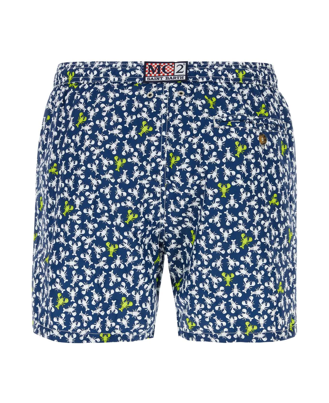 MC2 Saint Barth Printed Polyester Swimming Shorts - 6194