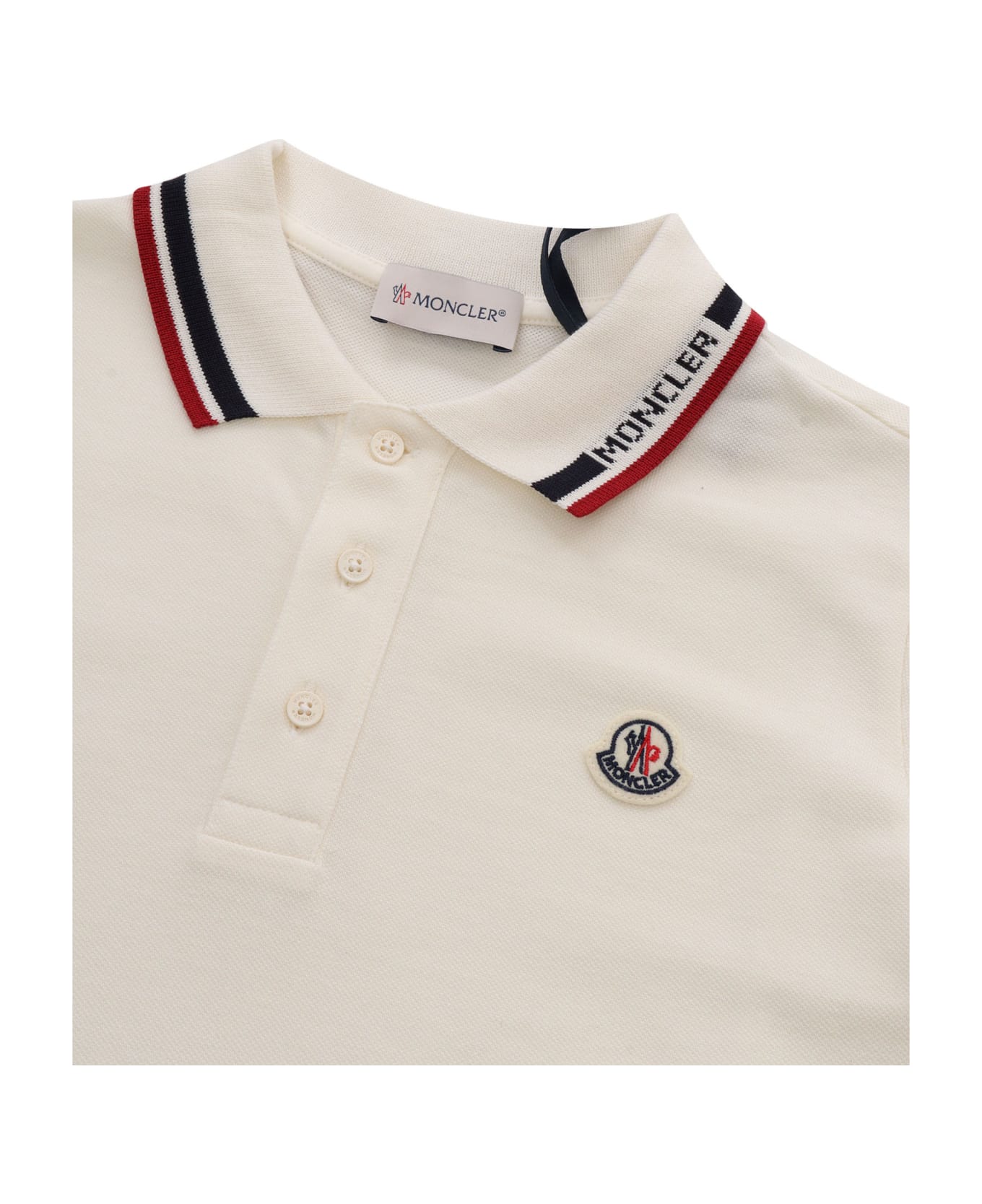 Moncler Polo With Logo - BEIGE Tシャツ＆ポロシャツ