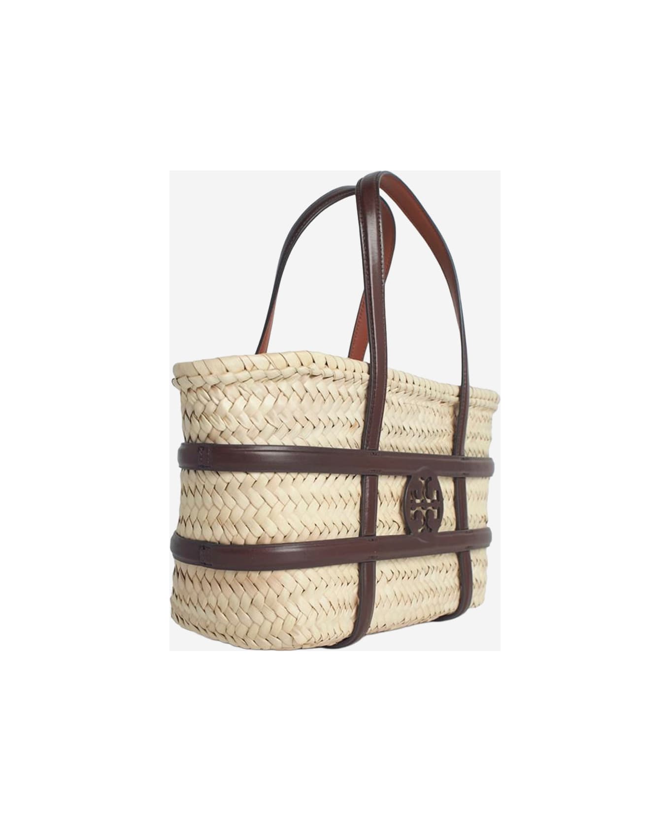 Tory Burch Ella Straw Shopping Bag - Brown