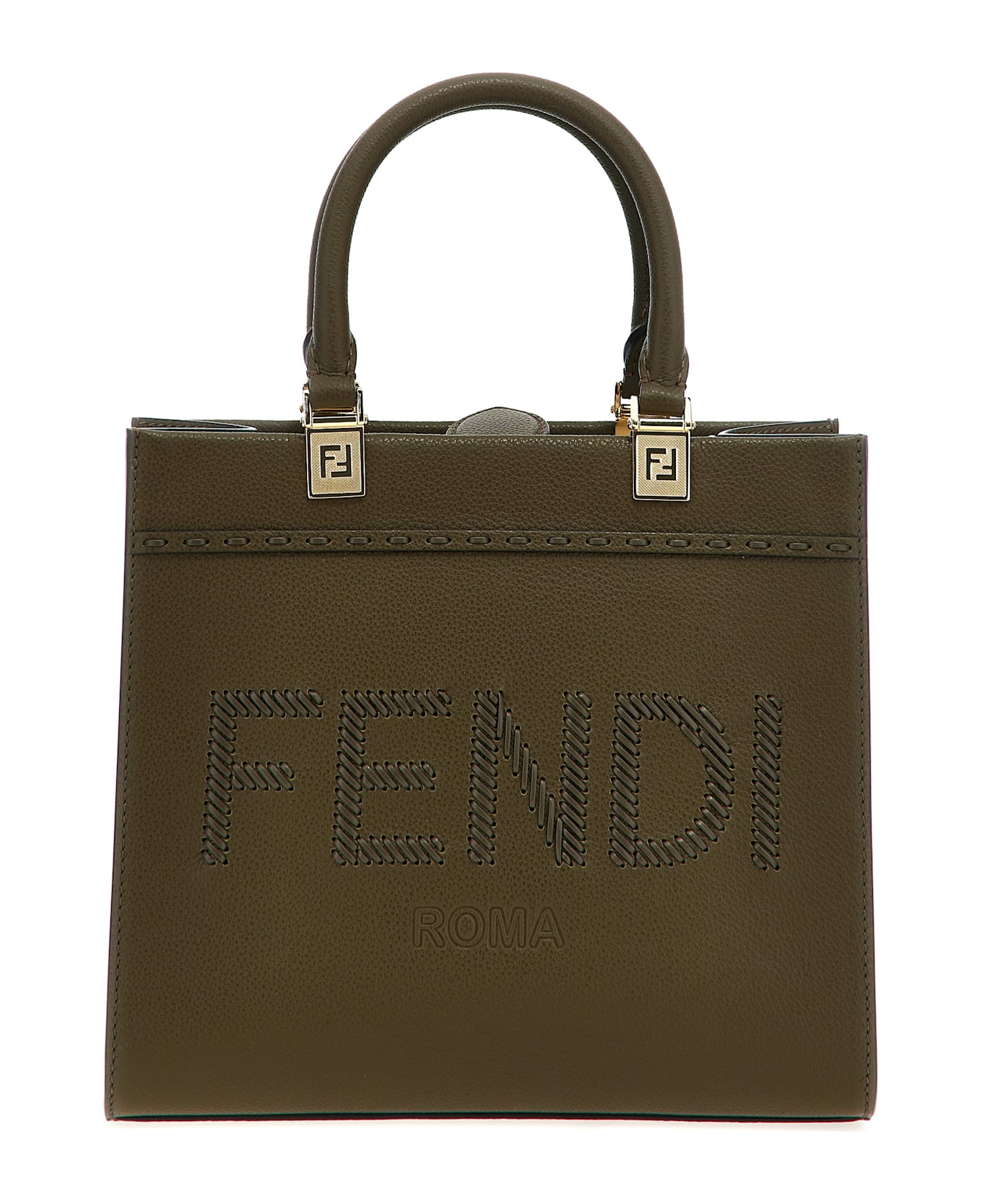 Fendi 'fendi Sunshine Small' Handbag - Green