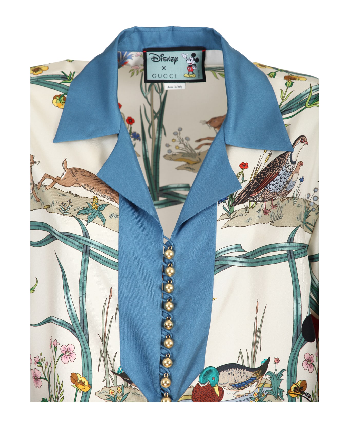 Gucci Disney x Gucci silk twill shirt - Fantasia