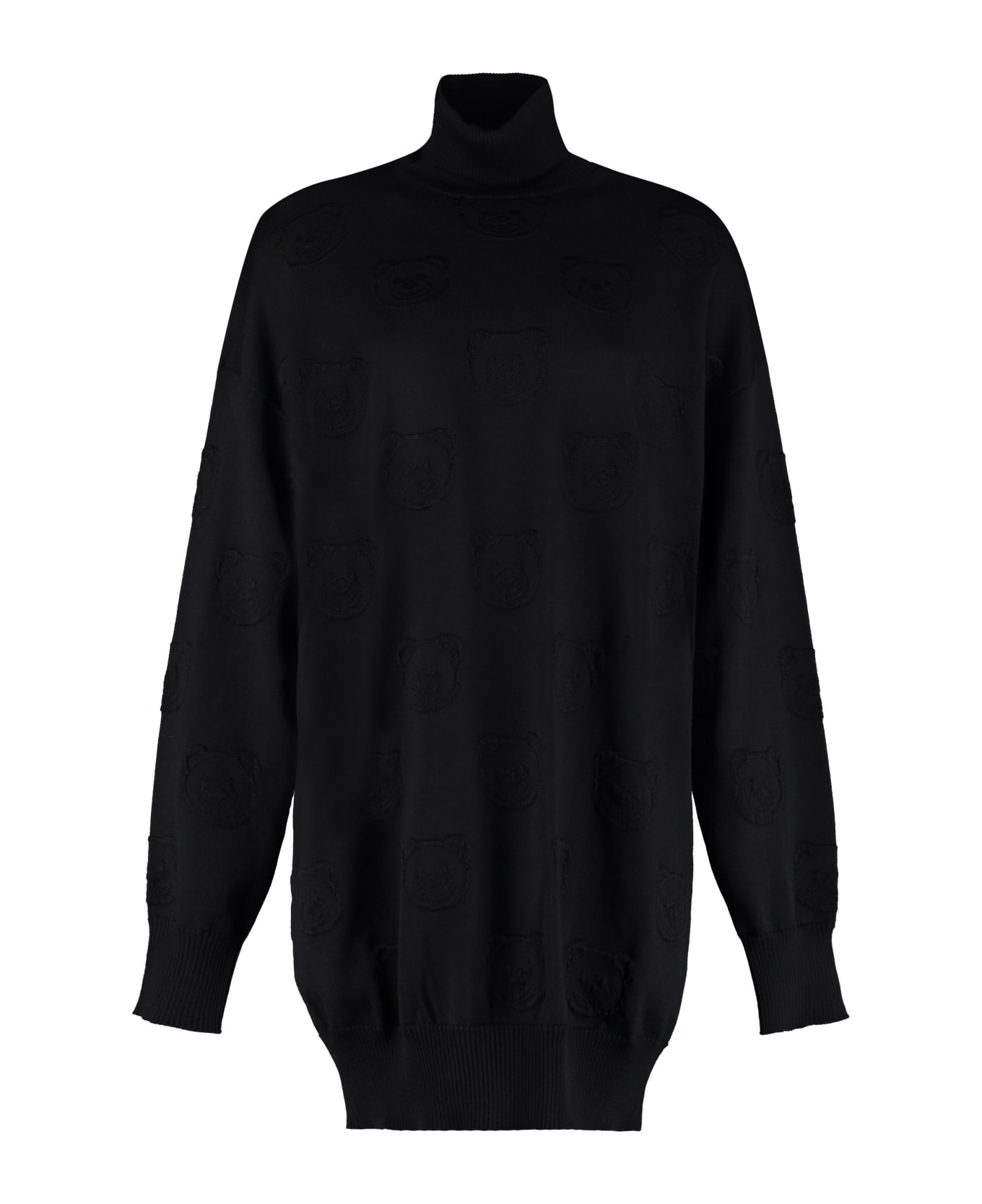Moschino Jacquard Sweater Dress - black