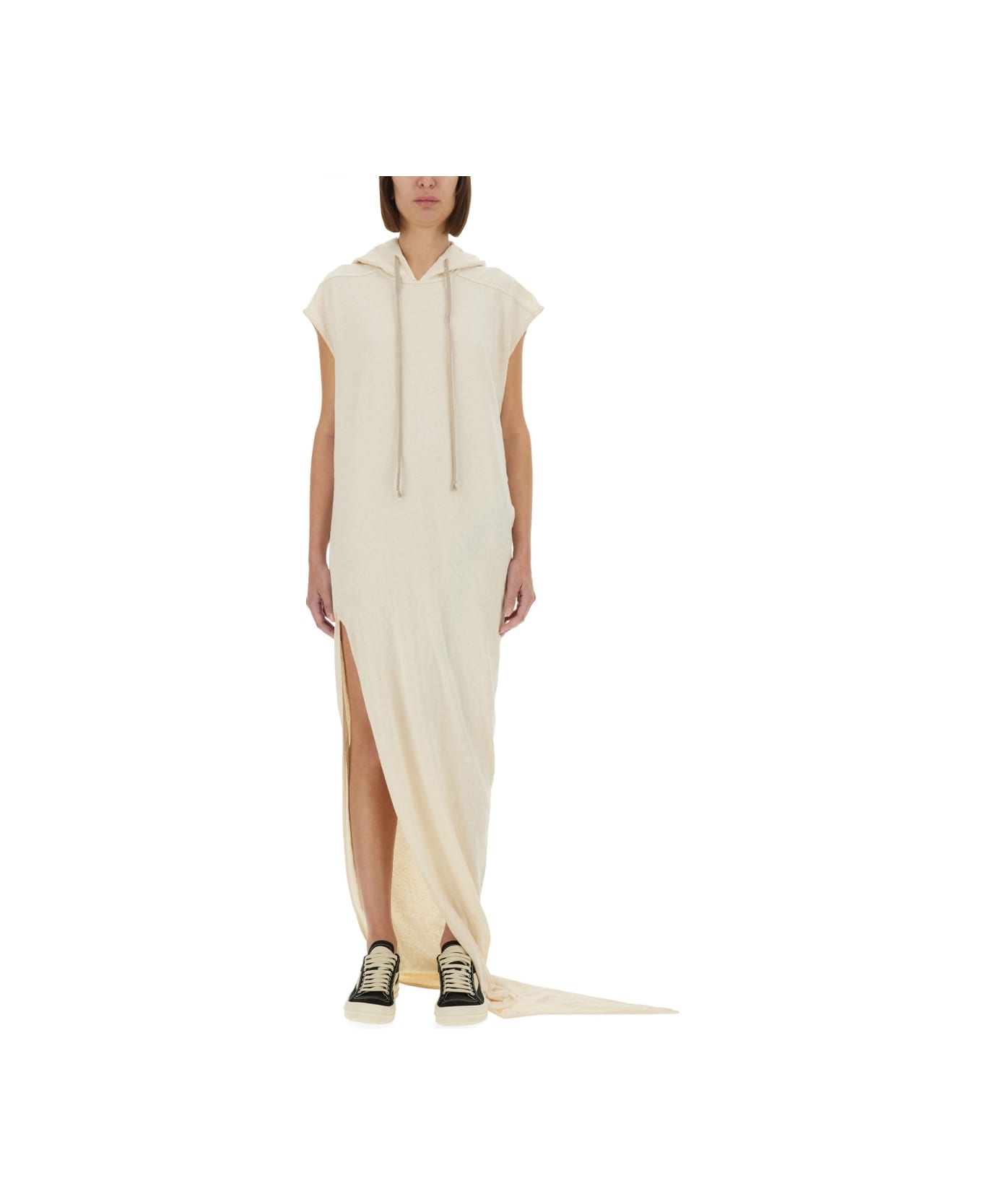 DRKSHDW Long Dress With Hood - IVORY