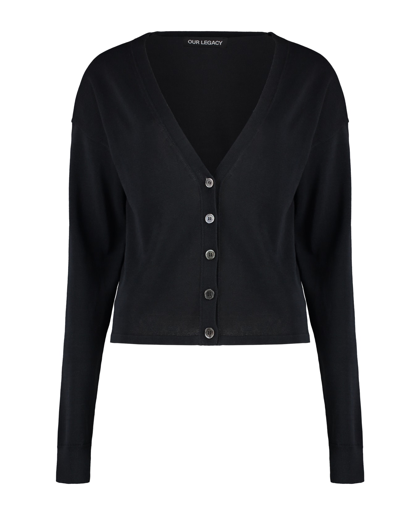 Our Legacy Ivy Cotton Cardigan - black