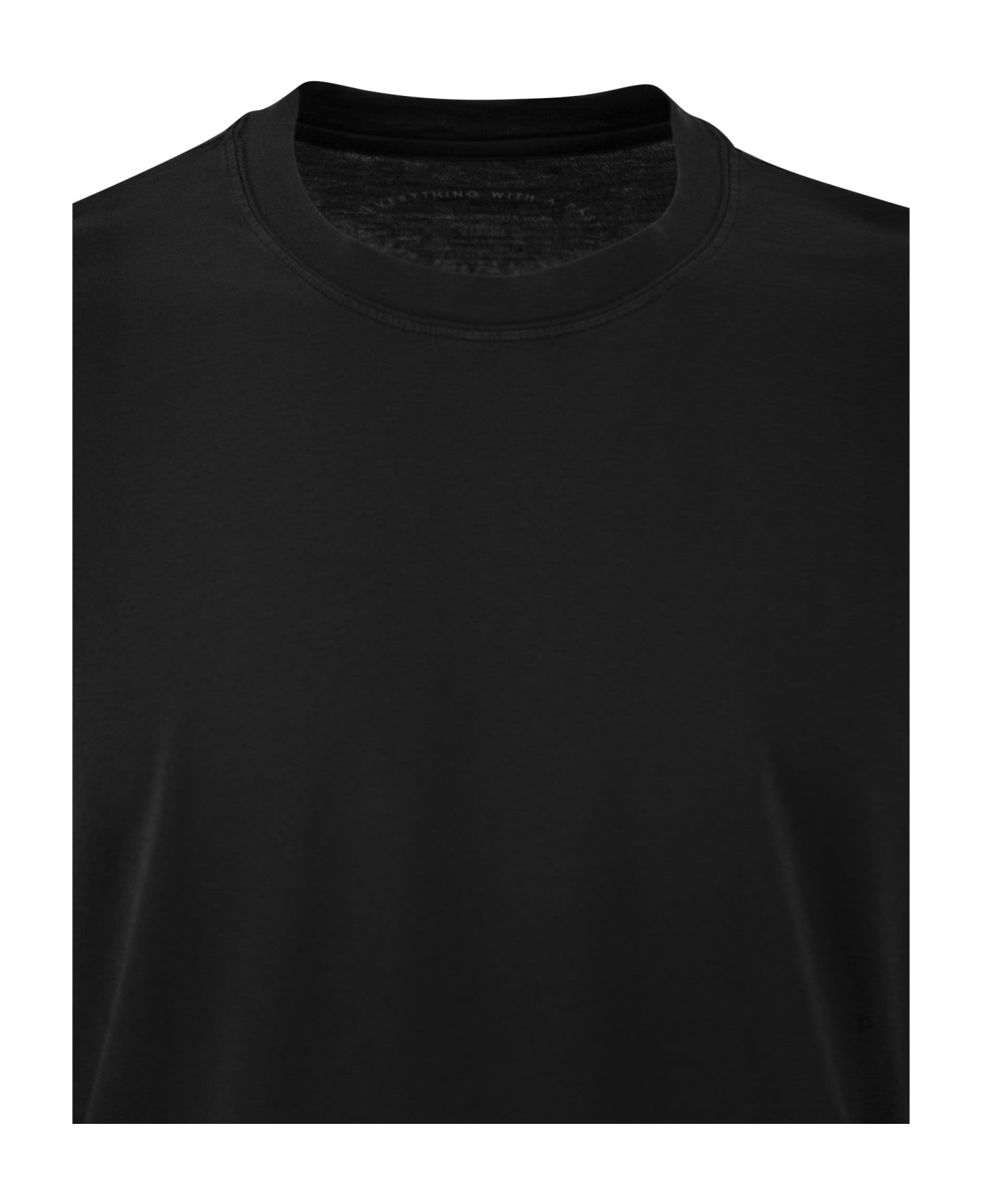 Fedeli Long-sleeved Cotton T-shirt - Black シャツ