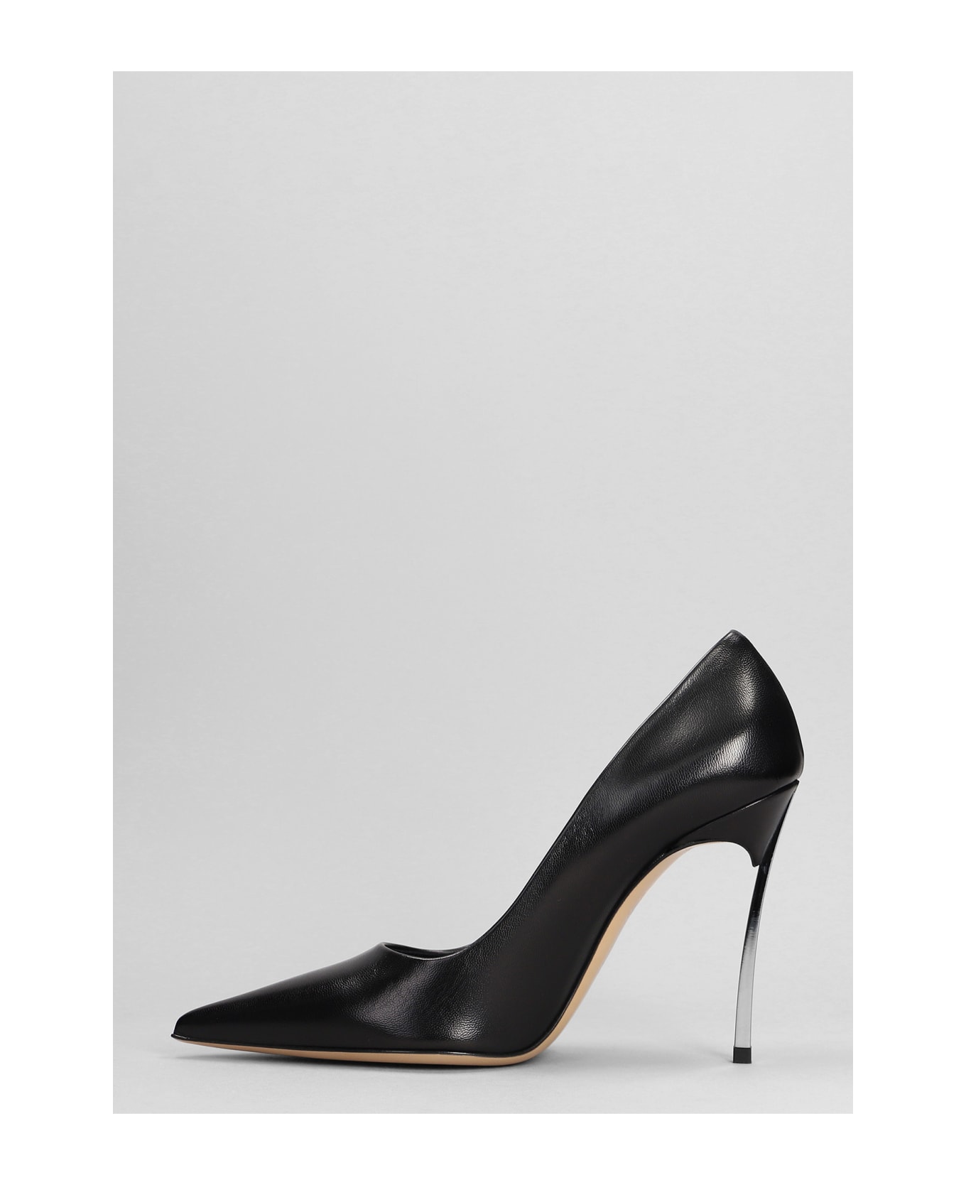 Casadei Super Blade Pumps In Black Leather - black