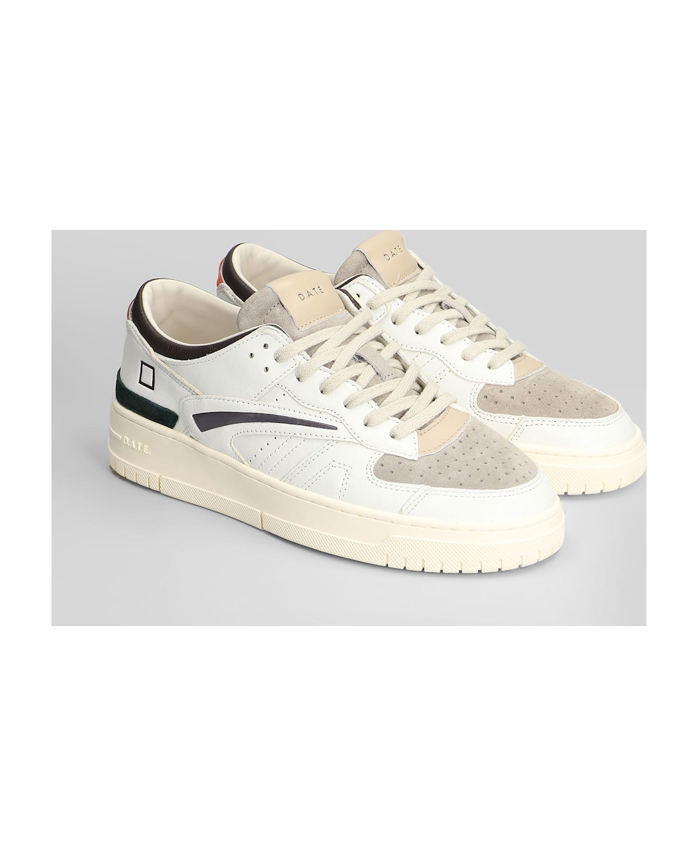 D.A.T.E. Torneo Sneakers In White Leather - white