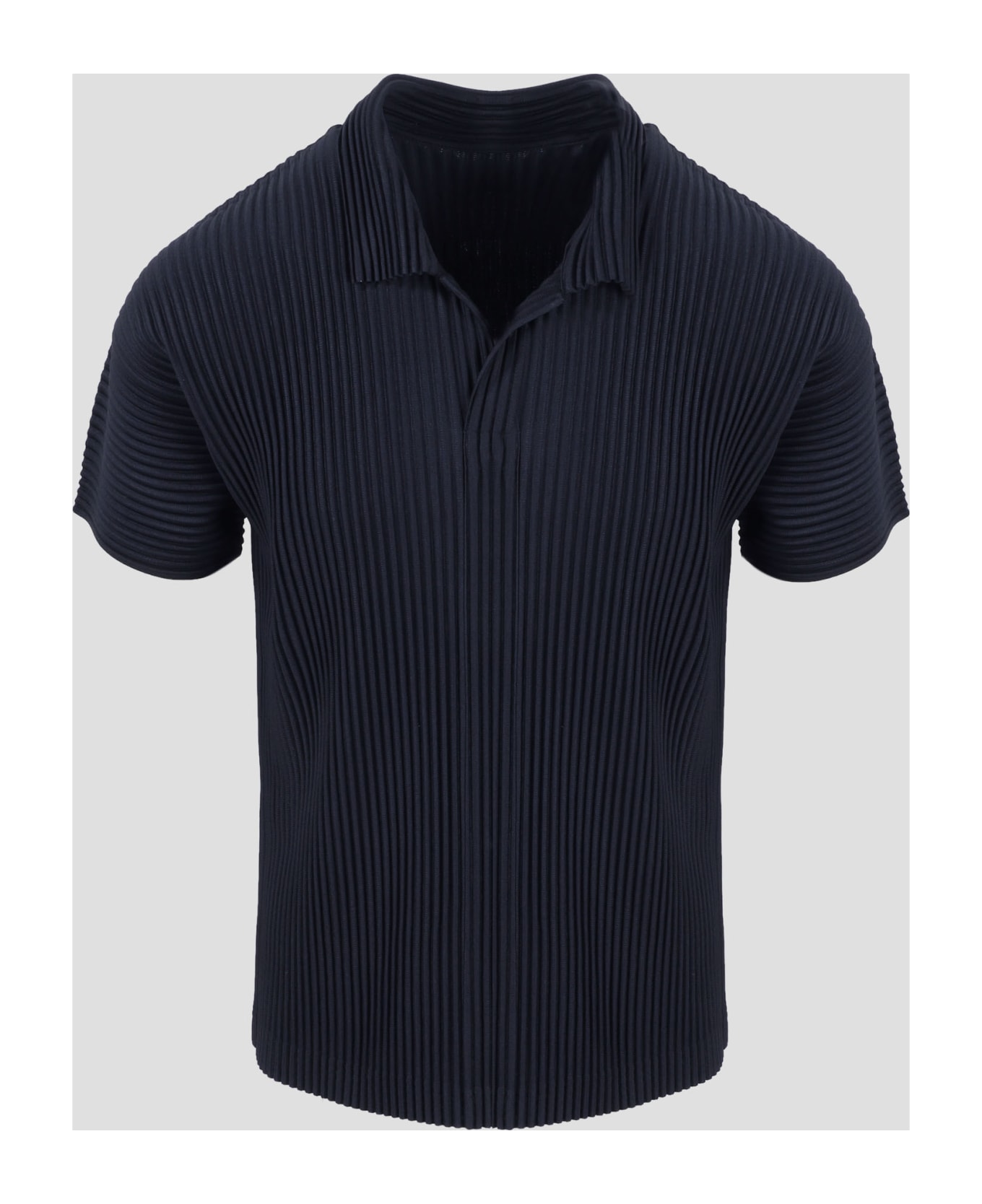Homme Plissé Issey Miyake Pleated Polo - Blue